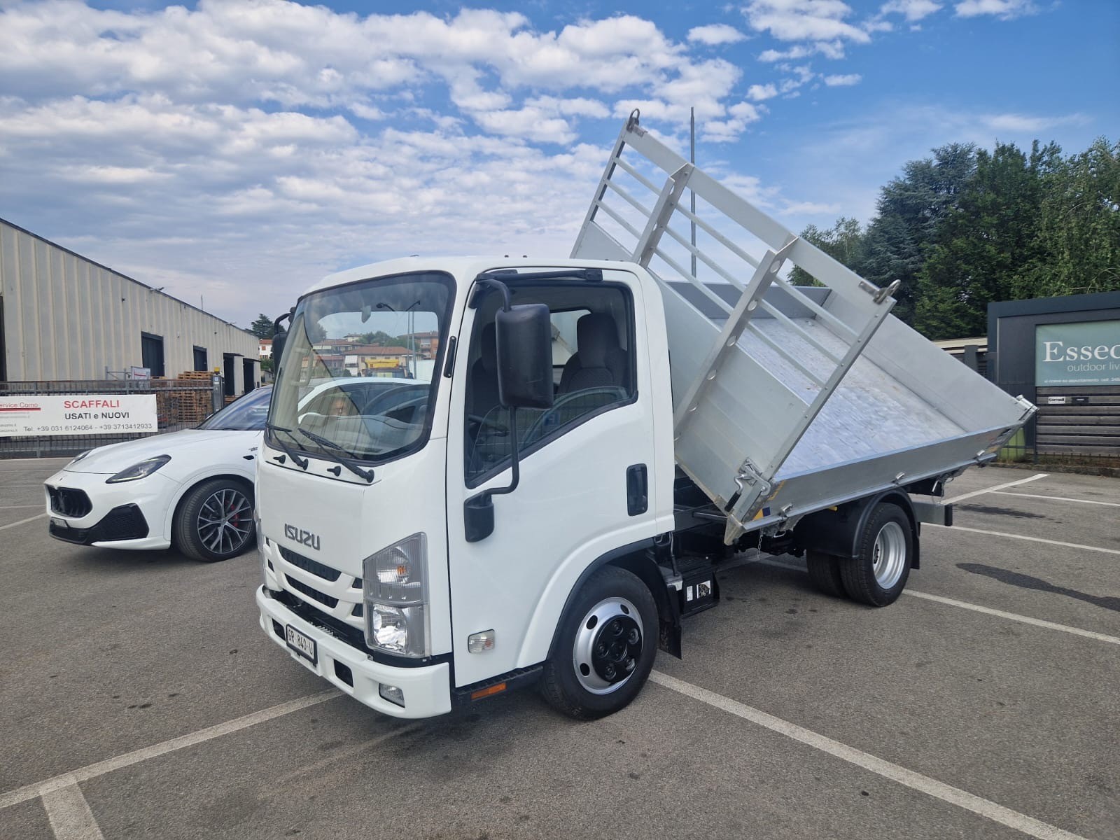 ISUZU M21 NLR 87E - Ponte Ribaltabile in Alluminio Carico Utile KG. 1225 - - GANCIO DI TRAIN0 KG. 3500-image-1