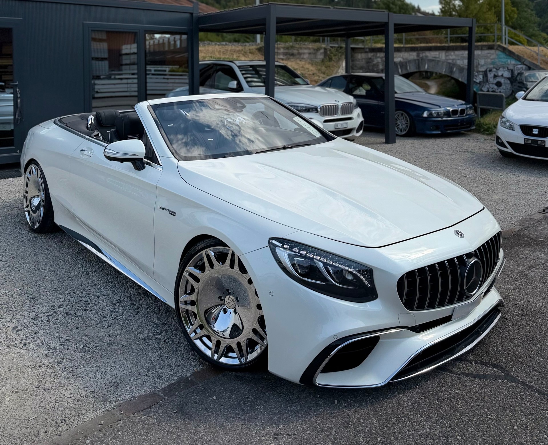 MERCEDES-BENZ S 63 AMG Cabriolet 4Matic Speedshift MCT **Facelift** **Designo diamantweiß ** Vollausstattung**