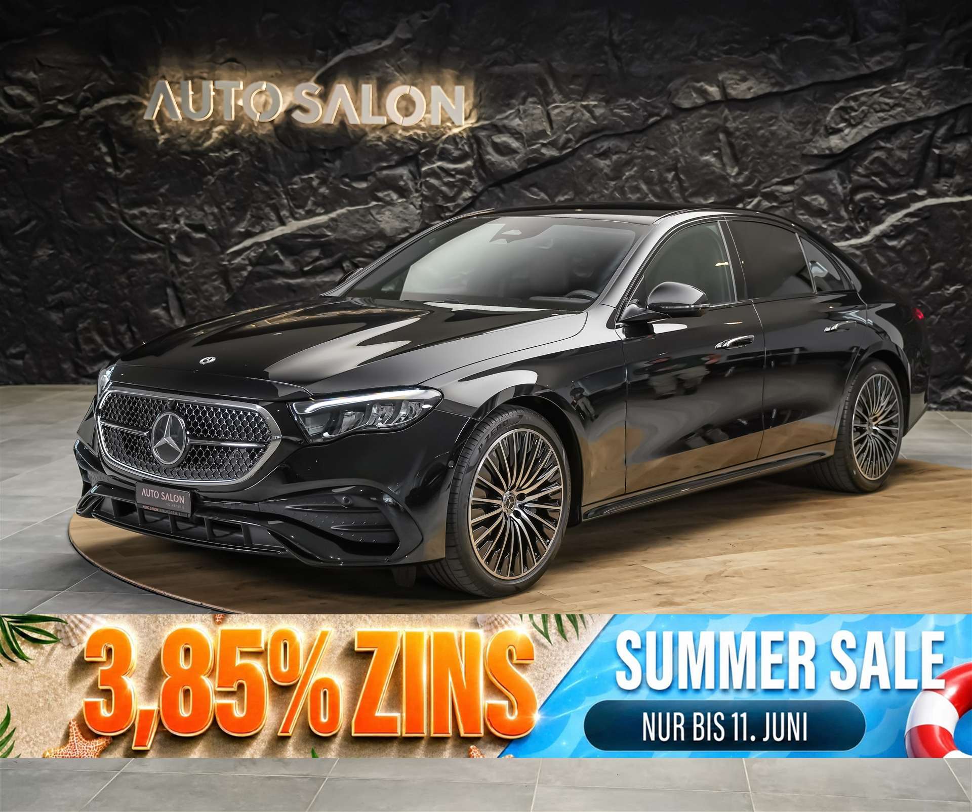 MERCEDES-BENZ E 200 AMG Line *Kühlergrill beleuchtet*Abstandsregler*Lenkradheizung*