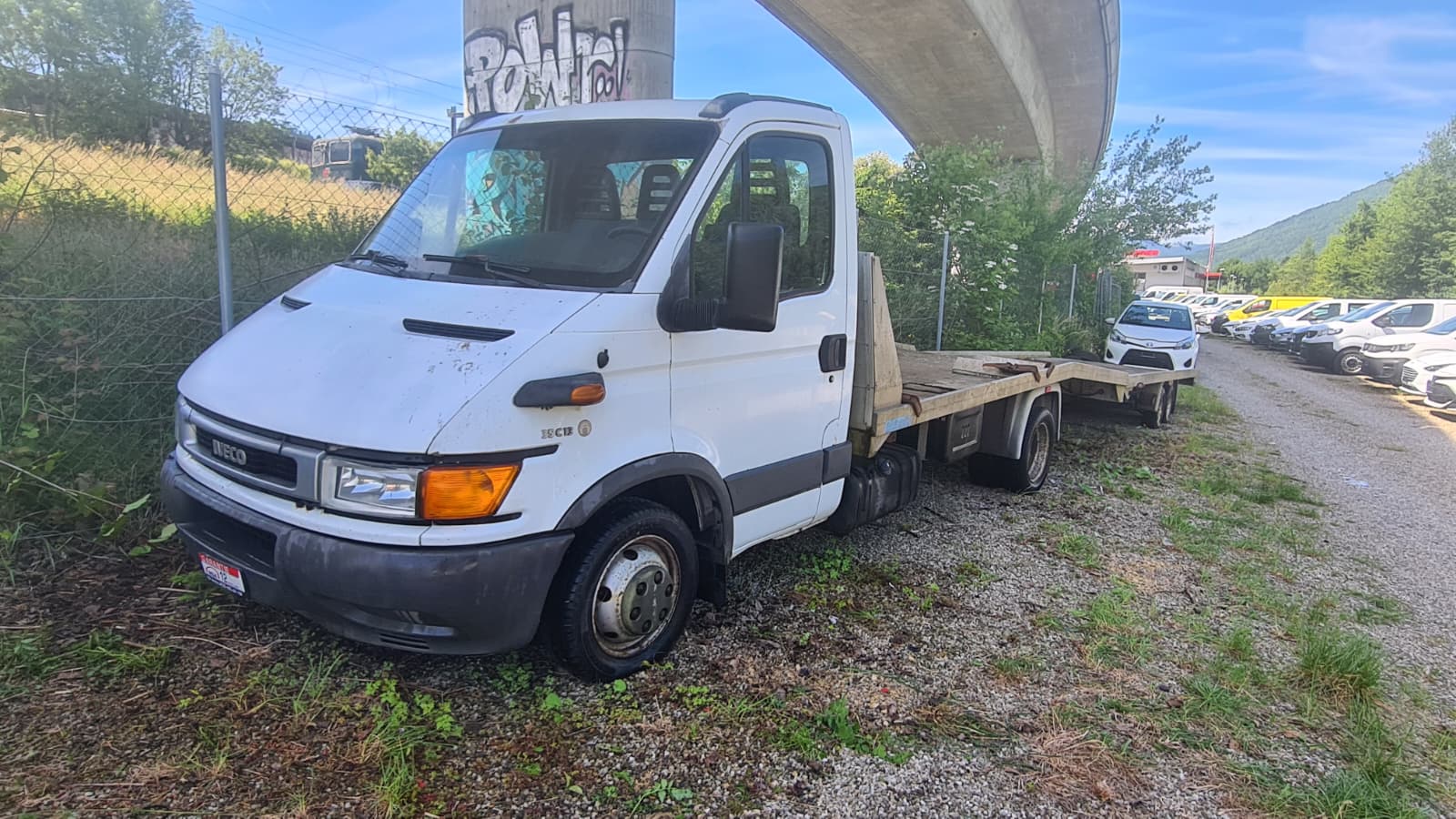 IVECO Daily City 35 C 13 A2CA14B1L1 ** 3-Plätzer ** Autotransporter mit Anhänger ** Komplet Aluminiumbrücke **Elektrische Seilwinde **-showroom-element-2