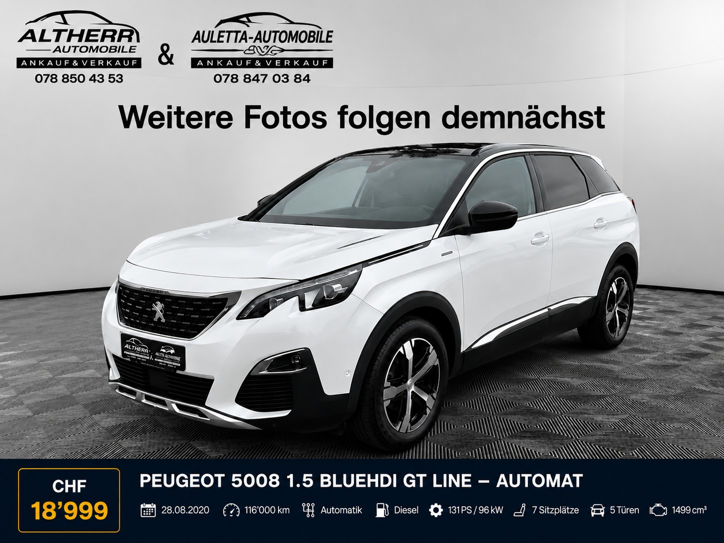 PEUGEOT 5008 1.5 BlueHDi GT Line EAT 7 Plätzer