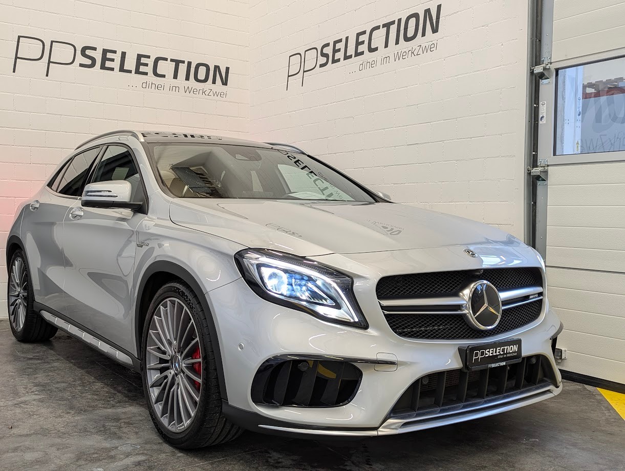 MERCEDES-BENZ GLA 45 AMG 4Matic 7G-DCT*CH-AUTO MSI 12MT GAR FRISCH AB MFK+SERVICE AMG-PERF.AGA+FAHRWERK PREMIUM+*
