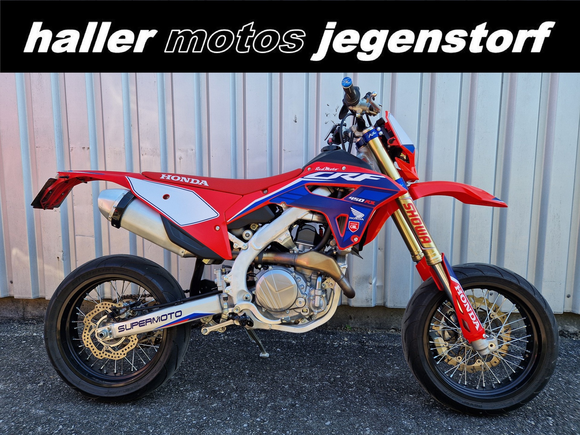 HONDA RED MOTO 450 RX SUPERMOTO KUNDENAUFTRAG