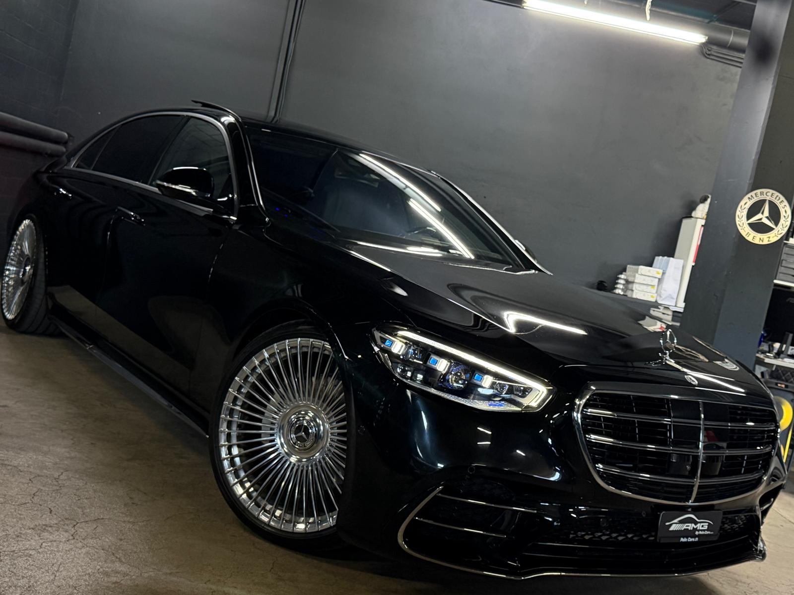 MERCEDES-BENZ S 450 Lang 4Matic AMG Black&Silve Performance 9G-Tronic 5 Jahre Werksgarantie & Gratisservice Vollausstattung-showroom-element-3