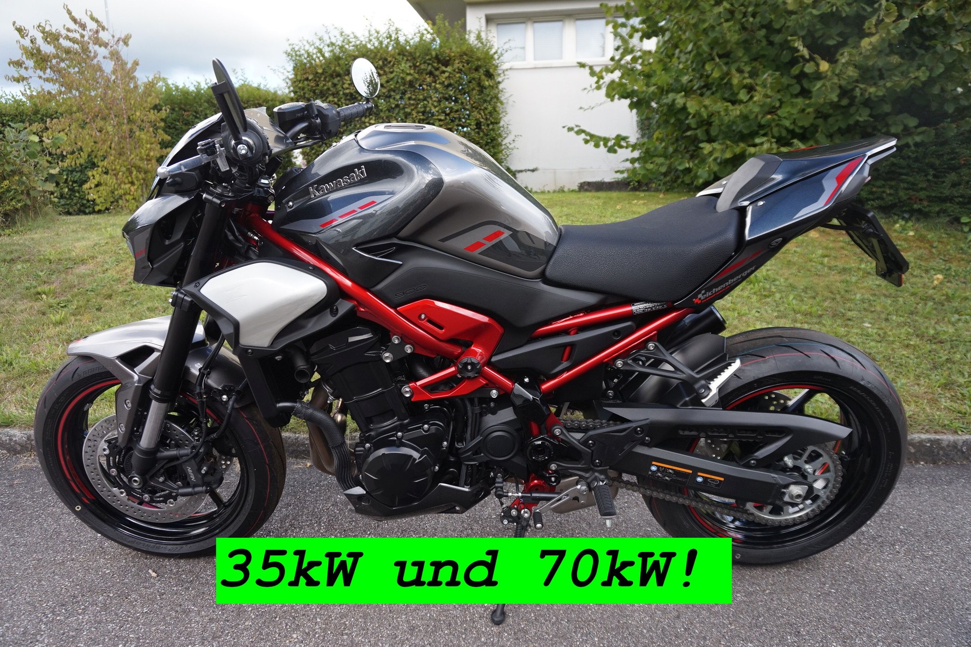 KAWASAKI Z 900 ABS (A2) (35kW) Leovinci LV Corsa S Full Black Edition Auspuff-image-0