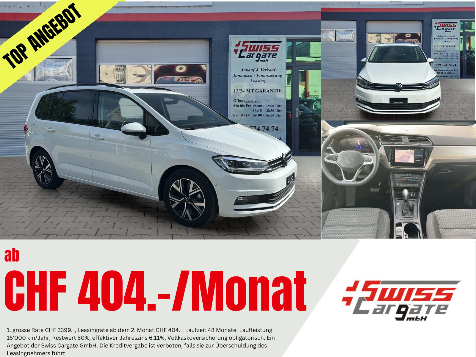 VW Touran 2.0 TDI BlueMotion Technology DSG 7 150PS mit Plätze & AHK + Panoramadach