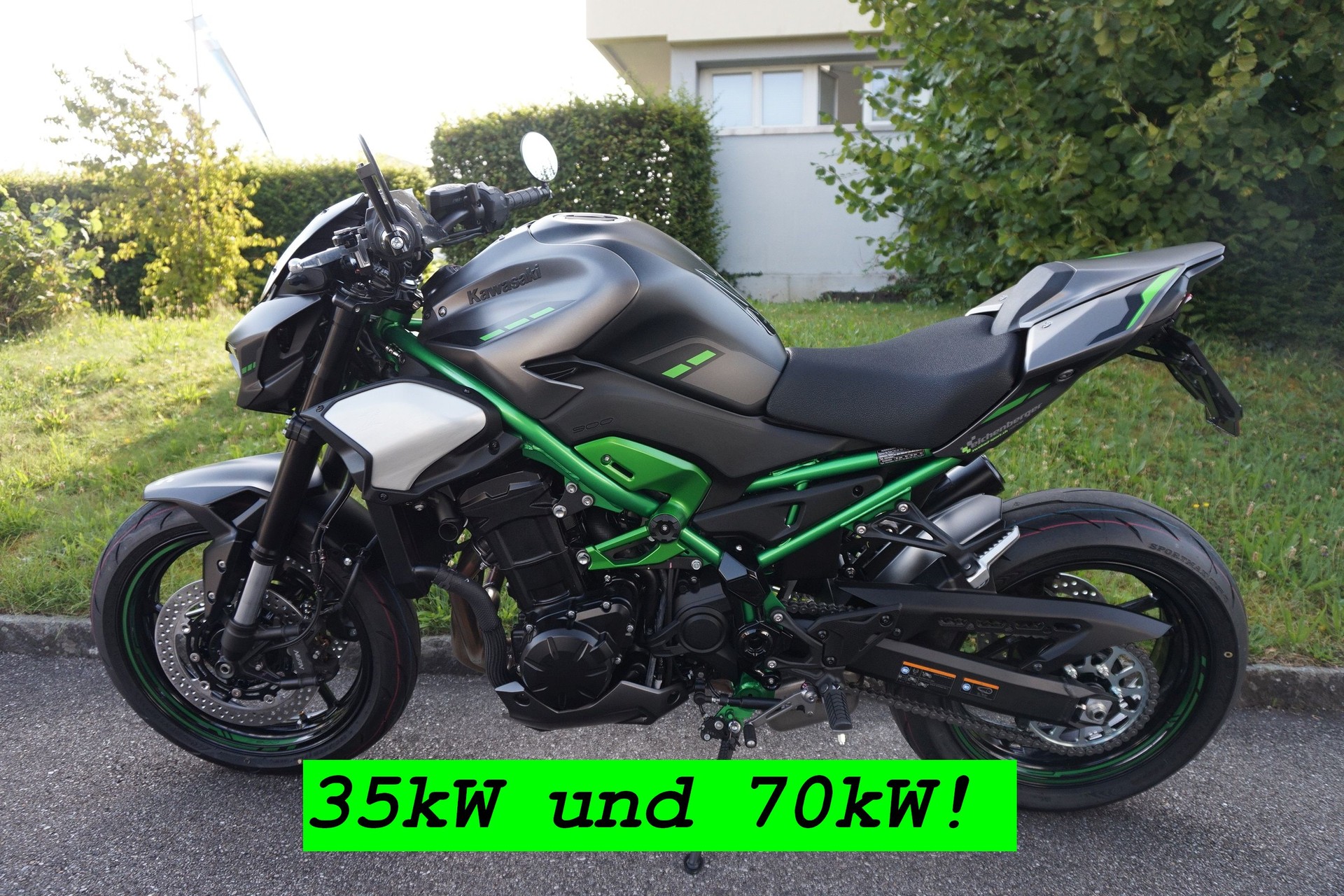 KAWASAKI Z 900 ABS (A2) (35kW) Leovinci LV Corsa S Full Black Edition Auspuff-image-0