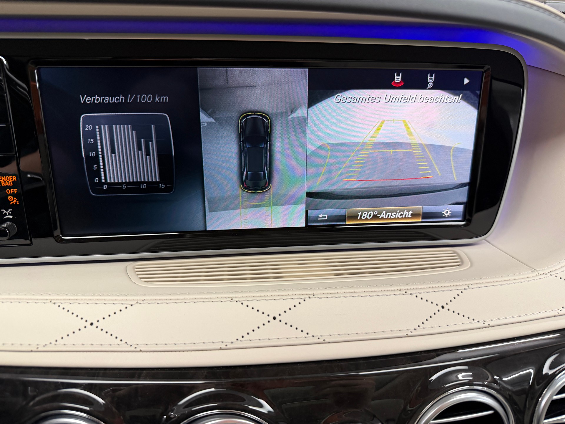 MERCEDES-BENZ S 500 Long AMG-Line magnetitschwarz 4Matic 9G-Tronic / 360° Kamera / Panoramadache / Keyless Go / Head-Up-Dispaly / Leder /-image-14