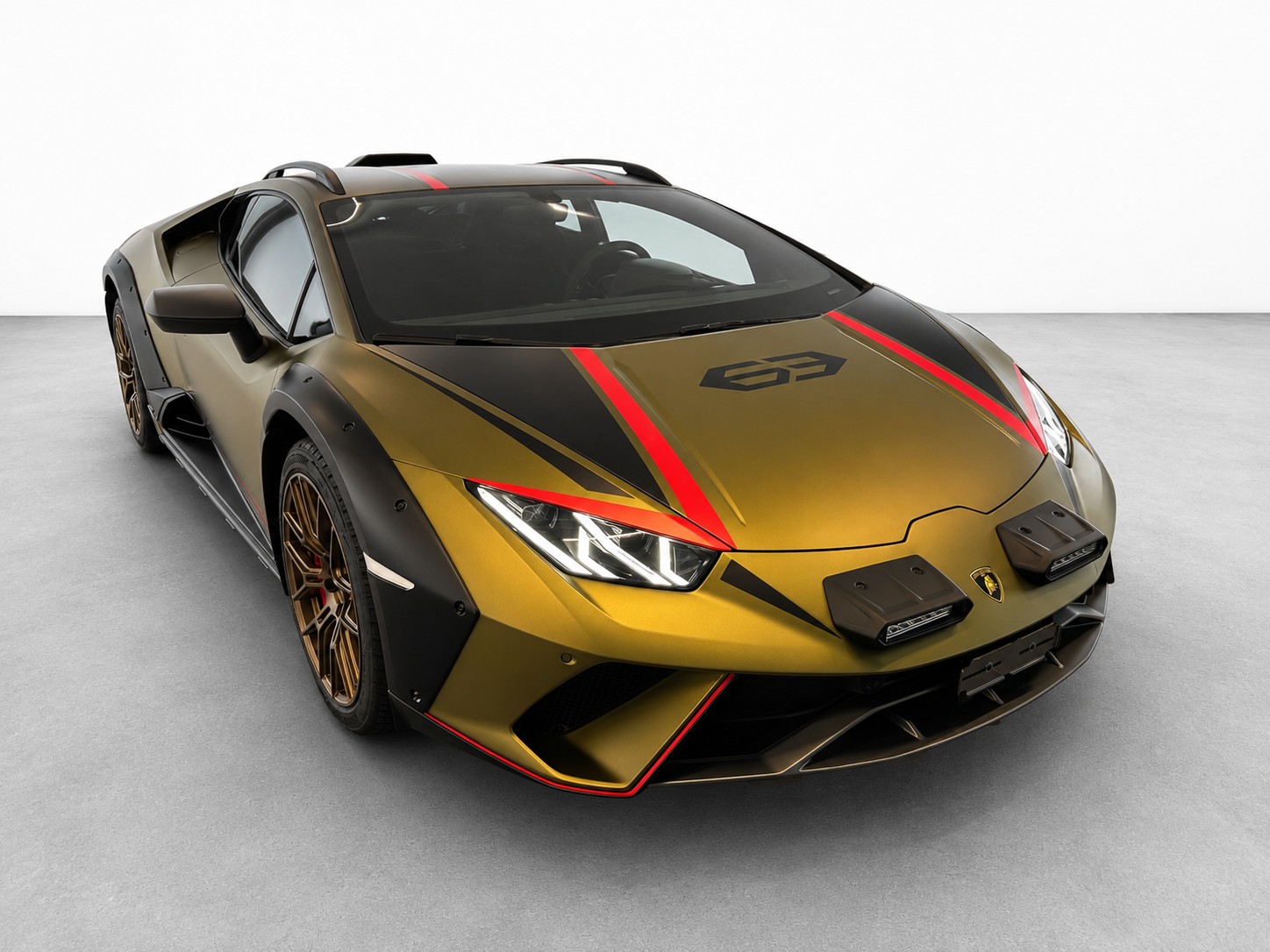 LAMBORGHINI Huracán Sterrato 1 of 1499 / Startnummer "63" Rallye-Lights / 1. Hand / CH Fahrzeug + Extras-showroom-element-1