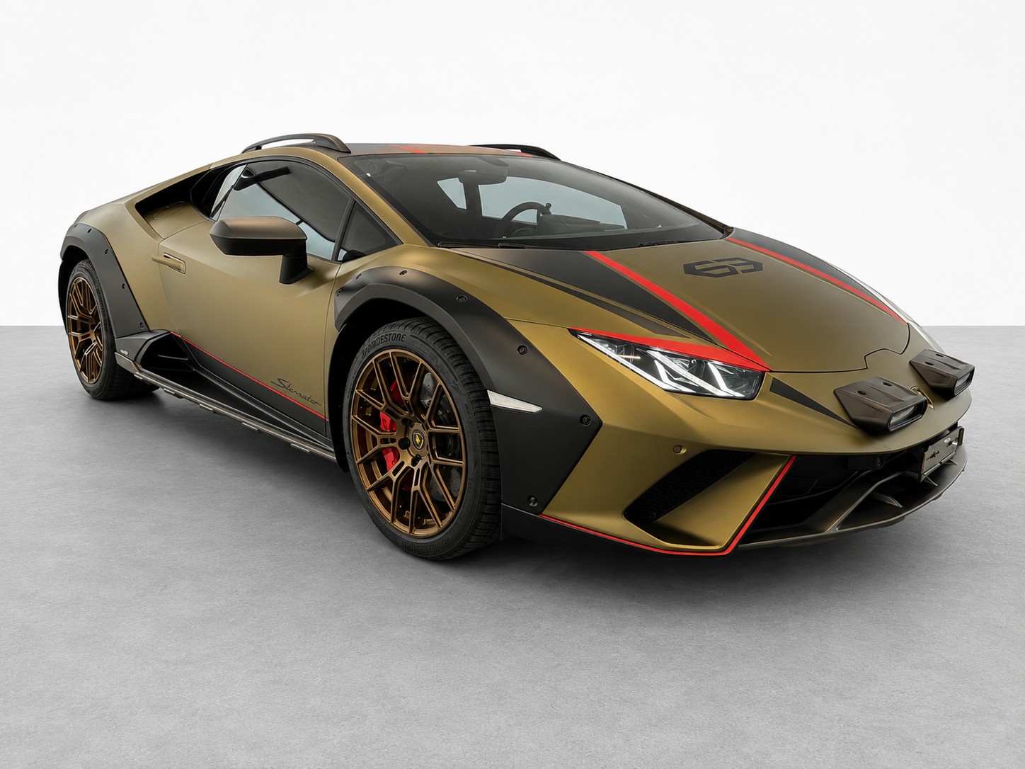 LAMBORGHINI Huracán Sterrato 1 of 1499 / Startnummer "63" Rallye-Lights / 1. Hand / CH Fahrzeug + Extras