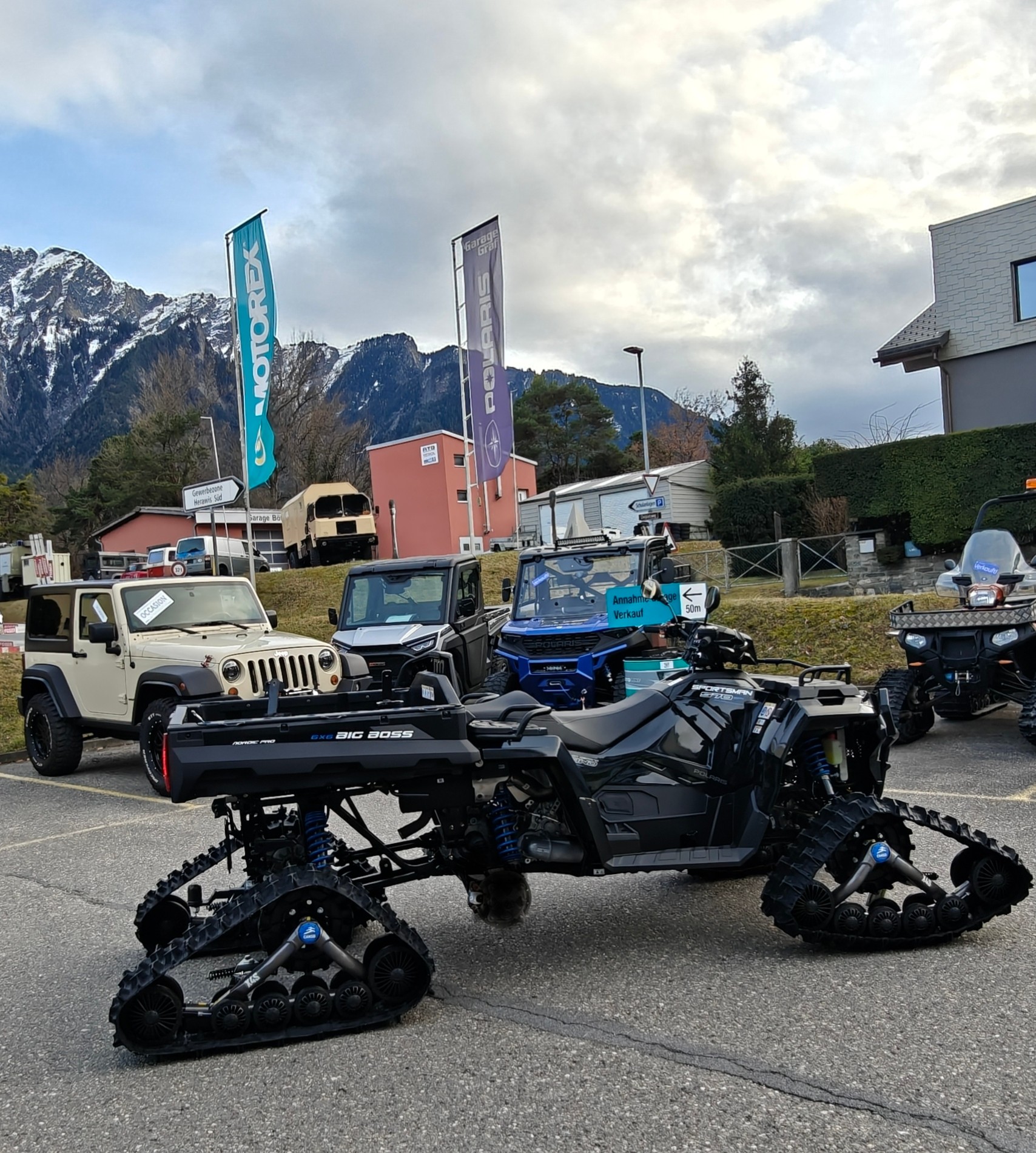 POLARIS 6 × 6 mit Raupenkit und Räder-image-8
