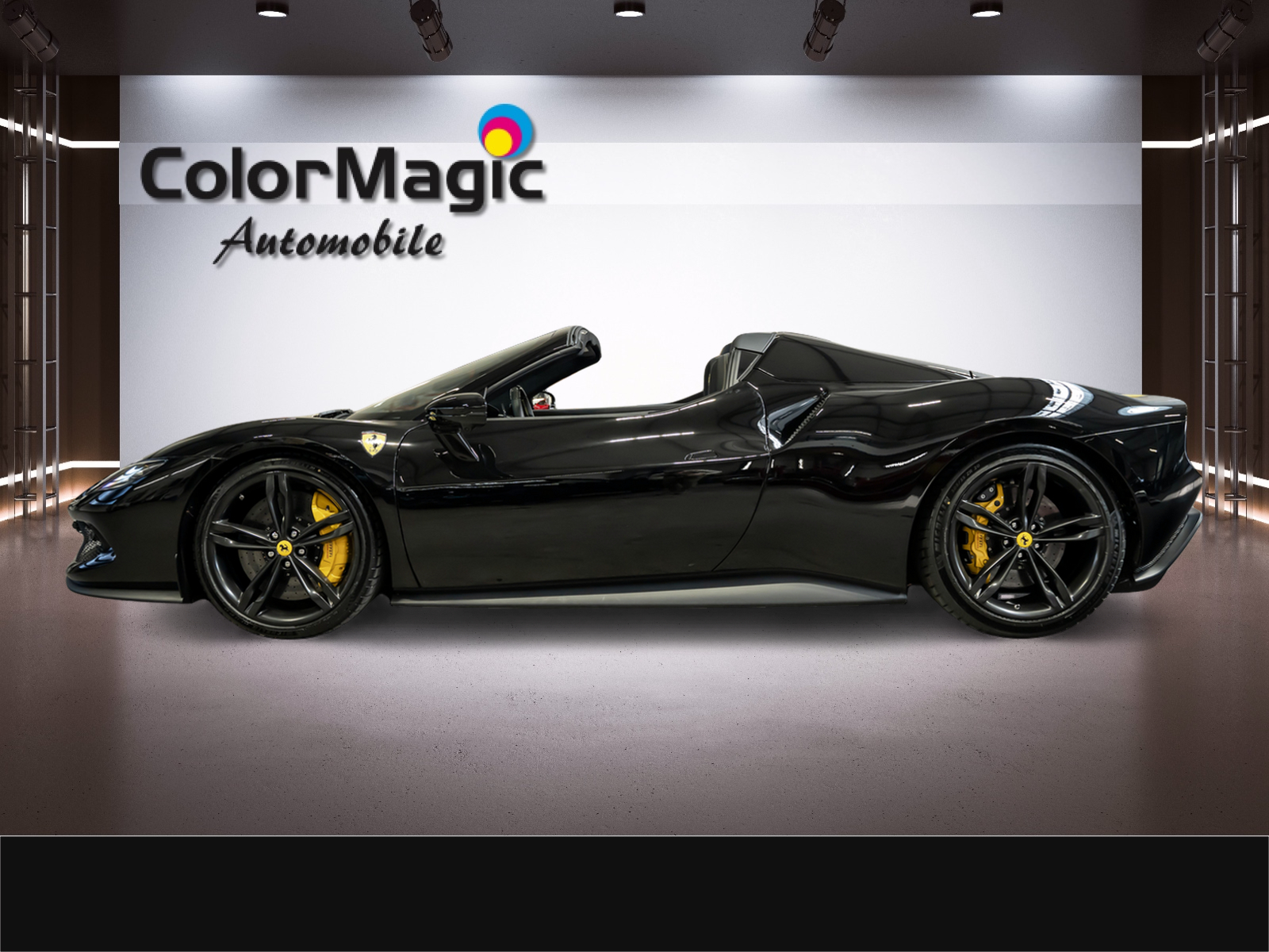 FERRARI * 296 GTS * SCHWARZ/SCHWARZ * PPF GANZES AUTO * LEASING AB 1390.- *-showroom-element-1