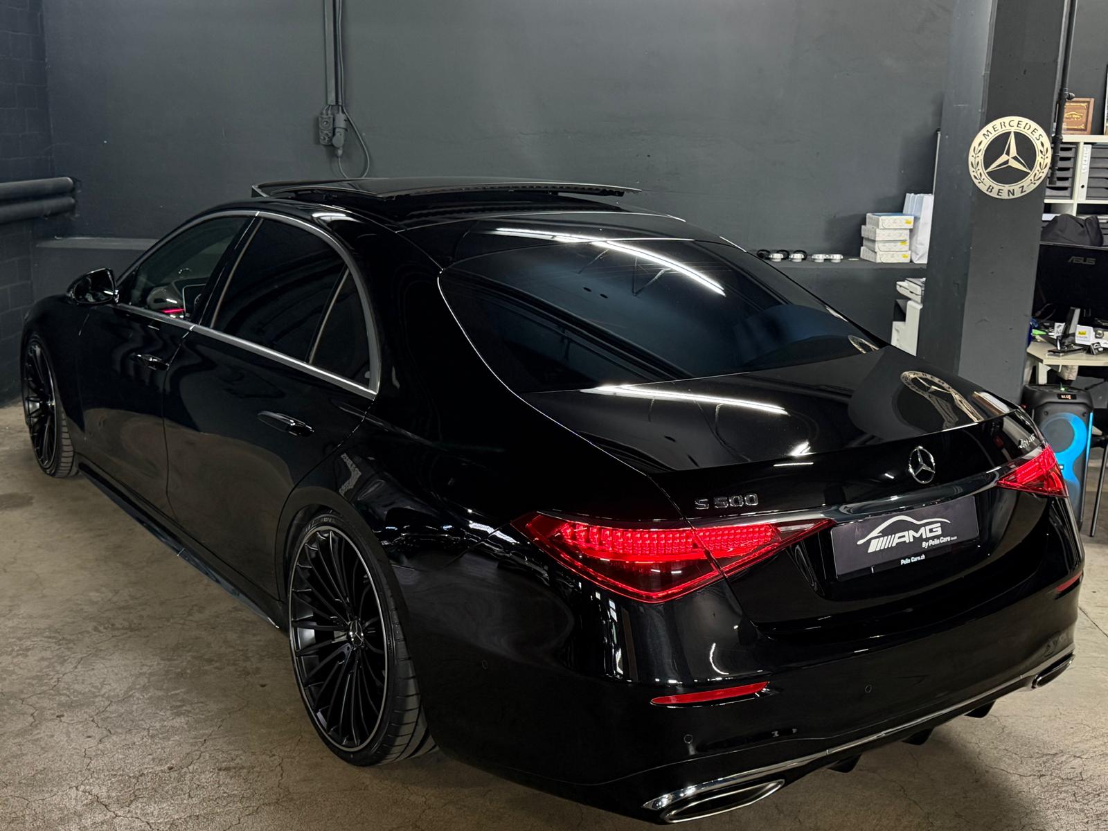 MERCEDES-BENZ S 500 L 4Matic AMG Line 9G-Tronic VOLLAUSSTATTUNG Black Performance 5Jahre Garantie & Gratisservice-image-7