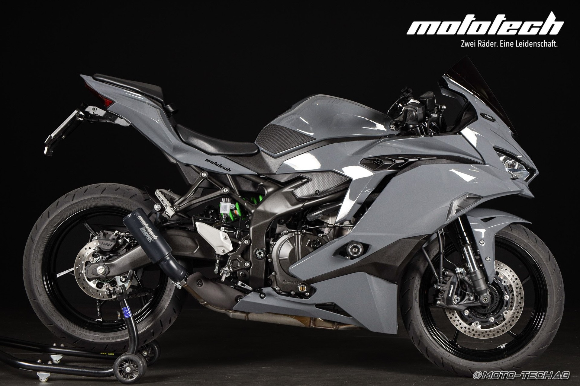 KAWASAKI Ninja ZX-4RR (35kW) STAGE 1 Stonehenge Grey-image-1