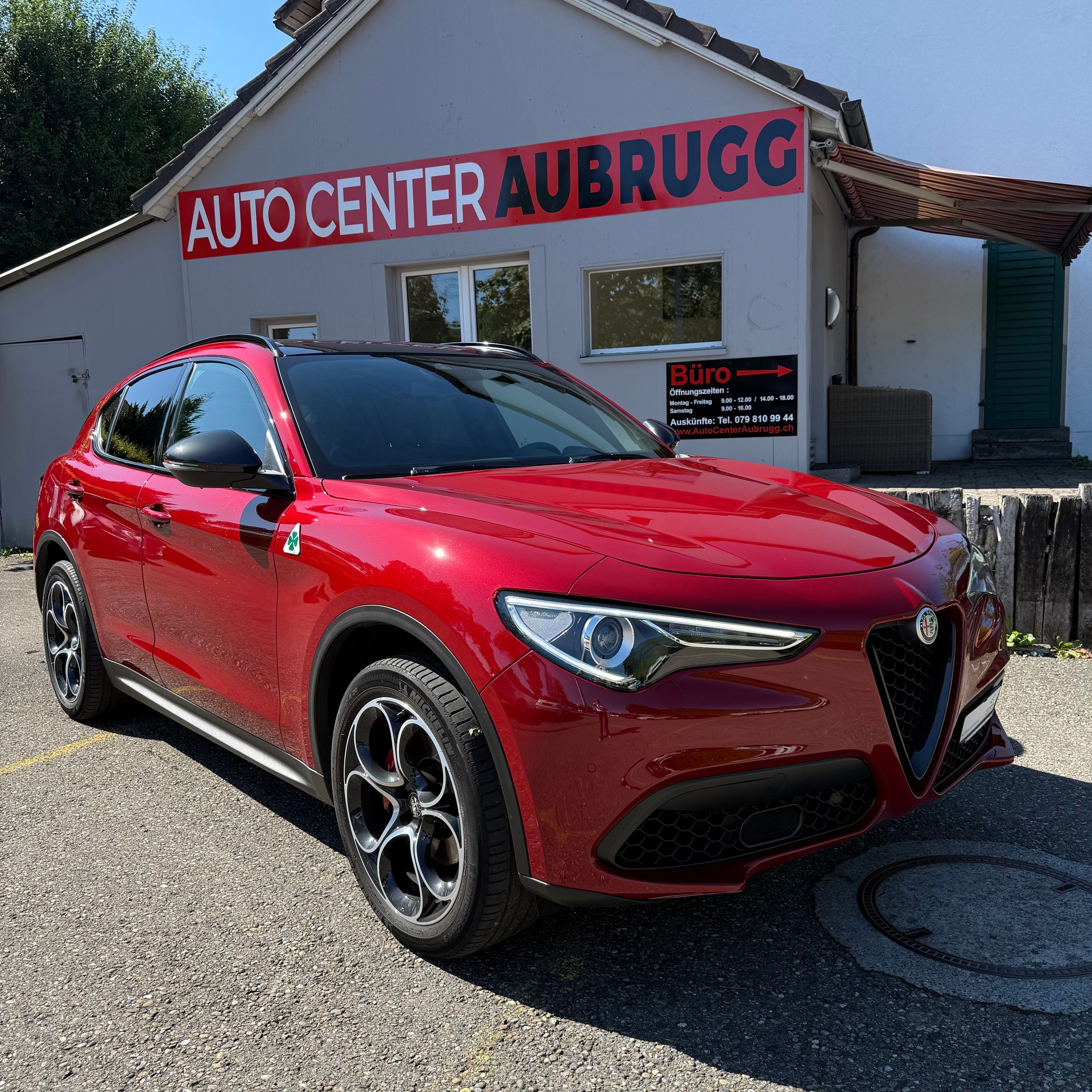 ALFA ROMEO Stelvio 2.0 Sport Q4 Automatic *PANORAMA-DACH - LEDER BRAUN - ROT MET - ANHÄNGERKUPPLUNG*-image-8