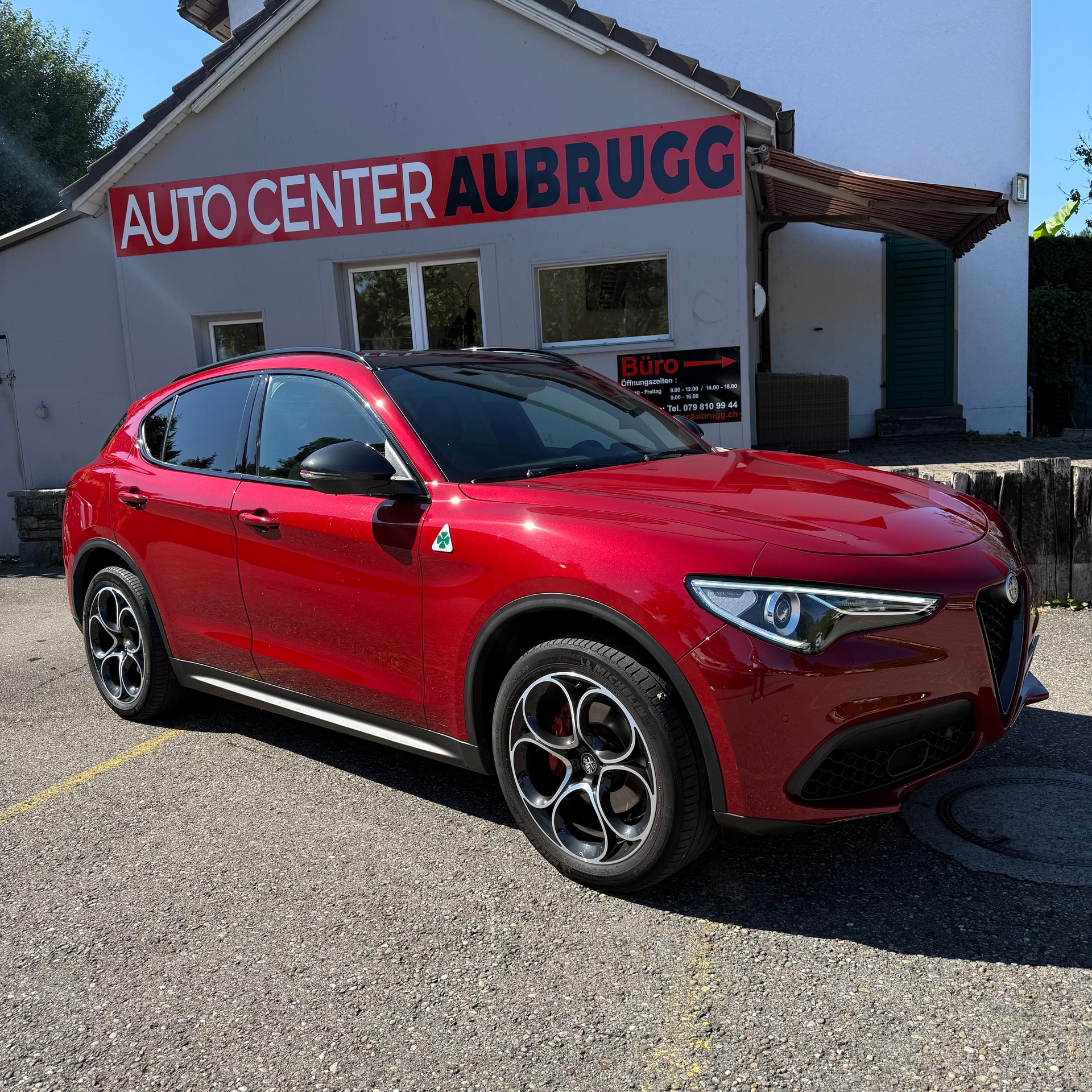 ALFA ROMEO Stelvio 2.0 Sport Q4 Automatic *PANORAMA-DACH - LEDER BRAUN - ROT MET - ANHÄNGERKUPPLUNG*
