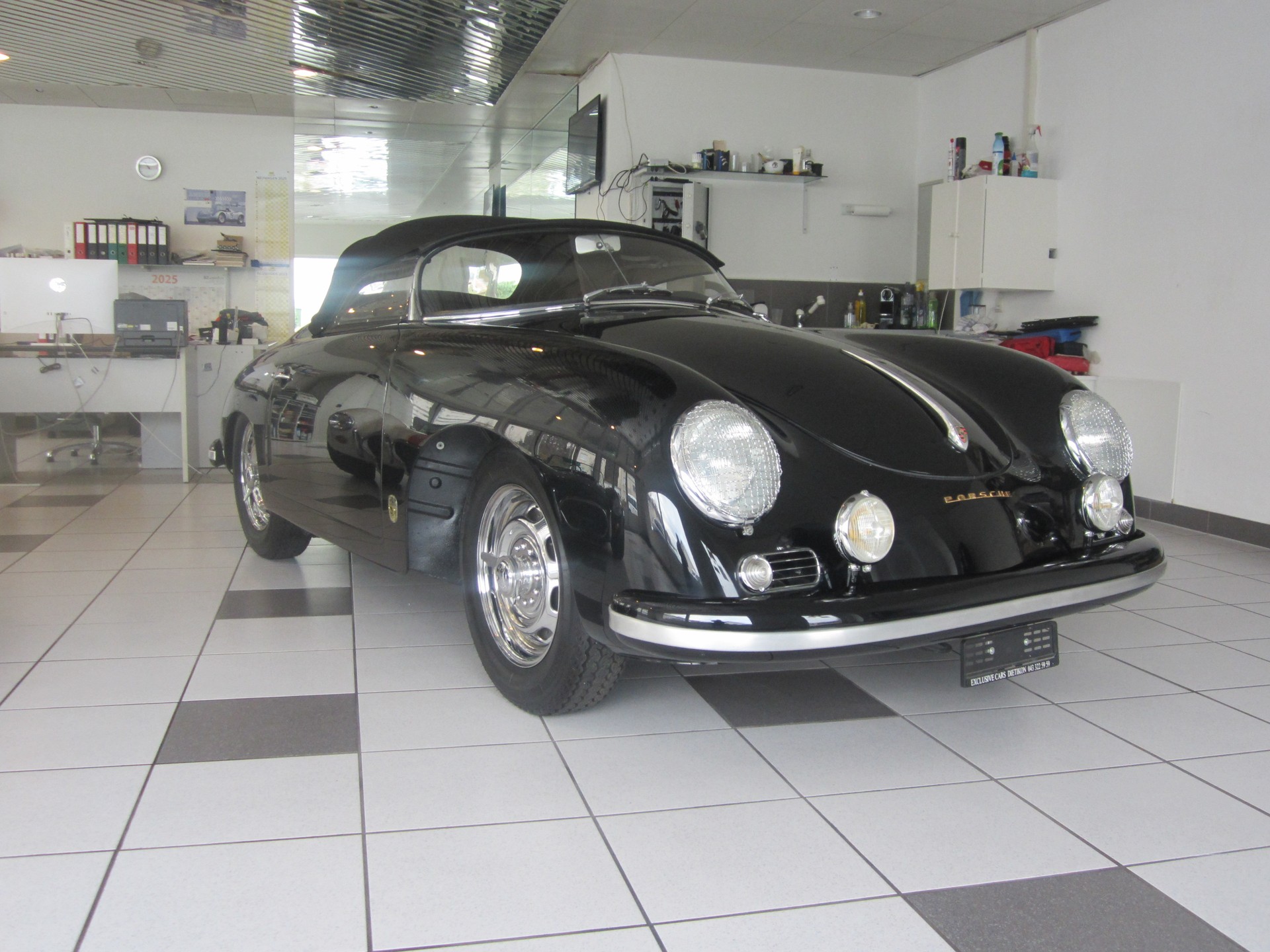 PORSCHE 356 A T2 GT Style 1 von 556 gebauten T2 Speedster 1958 Rudge Felgen Sebring Auspuff-image-8