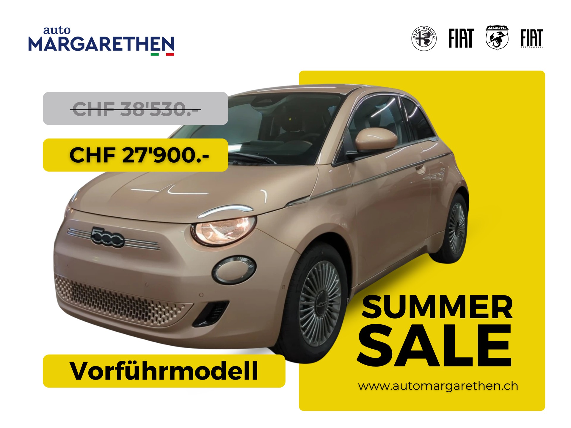 FIAT 500 BEV Swiss Edition 118 PS