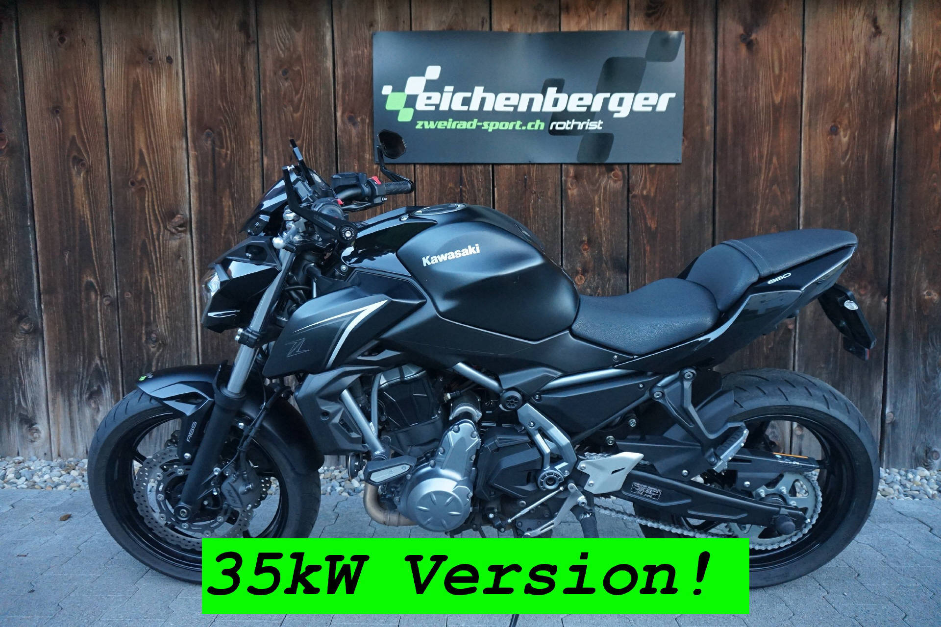 KAWASAKI Z 650 ABS (35kW) mit Leovince LV Onre Evo Carbon Auspuff-image-0