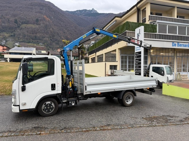 ISUZU NLR 87 M21 con GRU DN-LEVAT 3.0 S3 - Ponte Fisso in Alluminio + Gancio Traino KG. 3500-image-1
