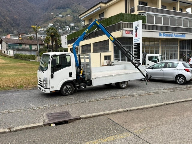 ISUZU NLR 87 M21 con GRU DN-LEVAT 3.0 S3 - Ponte Fisso in Alluminio + Gancio Traino KG. 3500-image-2