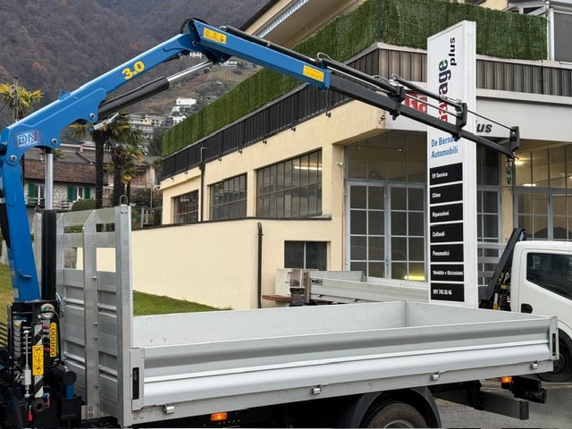 ISUZU NLR 87 M21 con GRU DN-LEVAT 3.0 S3 - Ponte Fisso in Alluminio + Gancio Traino KG. 3500-image-3