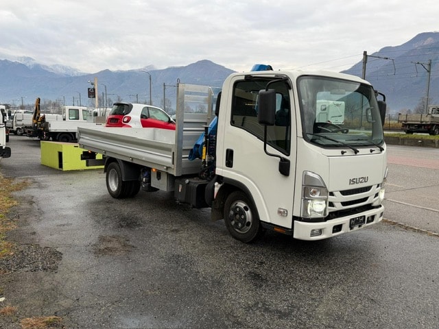 ISUZU NLR 87 M21 con GRU DN-LEVAT 3.0 S3 - Ponte Fisso in Alluminio + Gancio Traino KG. 3500-image-6