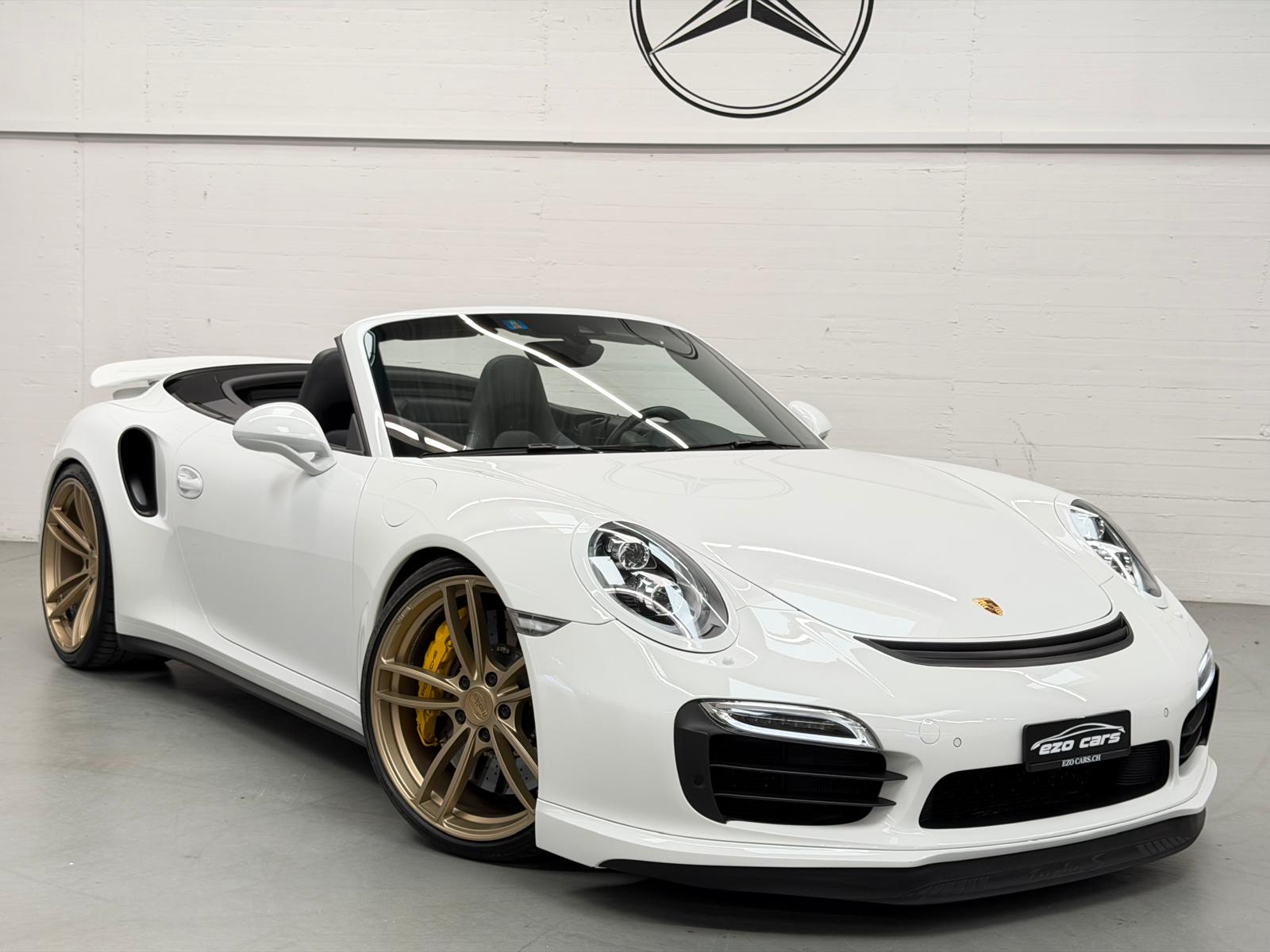 PORSCHE 911 Turbo S Limited White&Bronze TechArt 620PS Performance Cabrio PDK (2Jahre Garantie/Frisch ab Service)