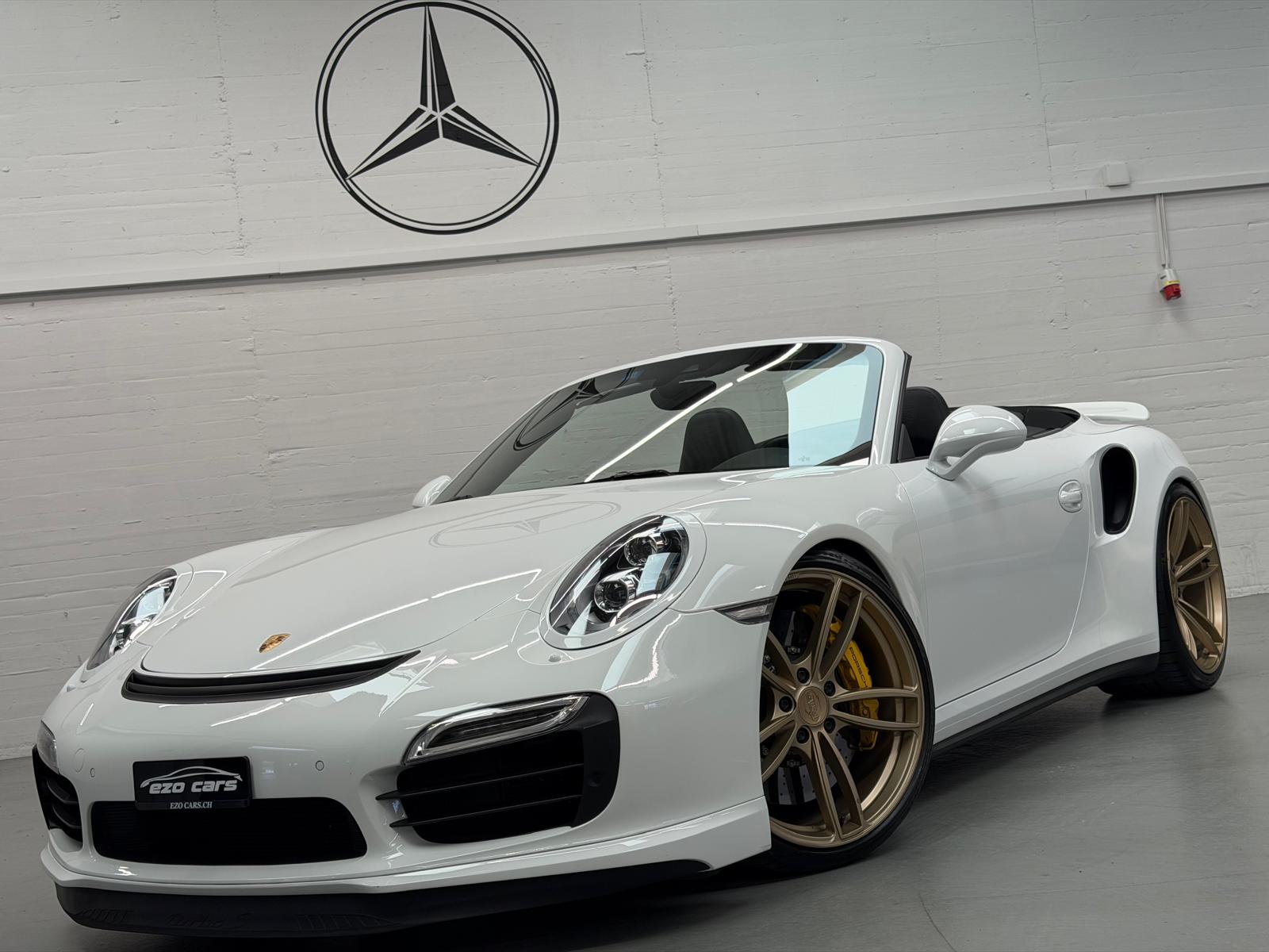 PORSCHE 911 Turbo S Limited White&Bronze TechArt 620PS Performance Cabrio PDK (2Jahre Garantie/Frisch ab Service)-showroom-element-2