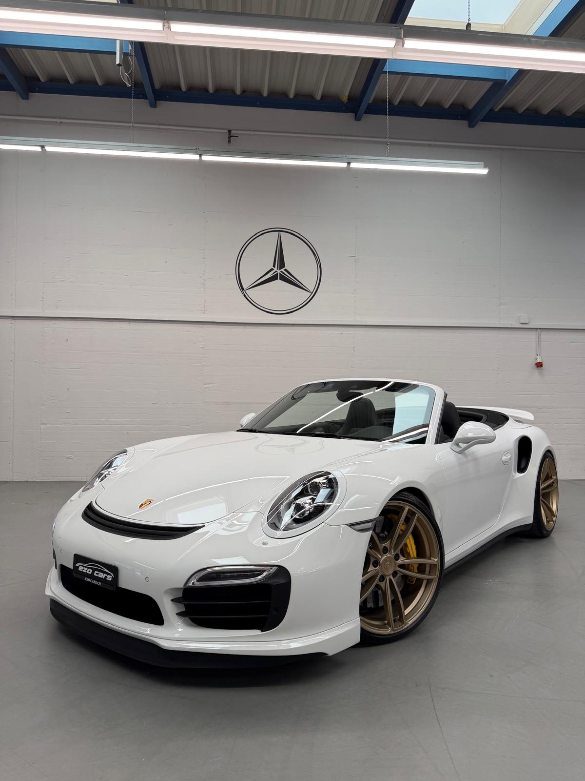 PORSCHE 911 Turbo S Limited White&Bronze TechArt 620PS Performance Cabrio PDK (2Jahre Garantie/Frisch ab Service)-showroom-element-3