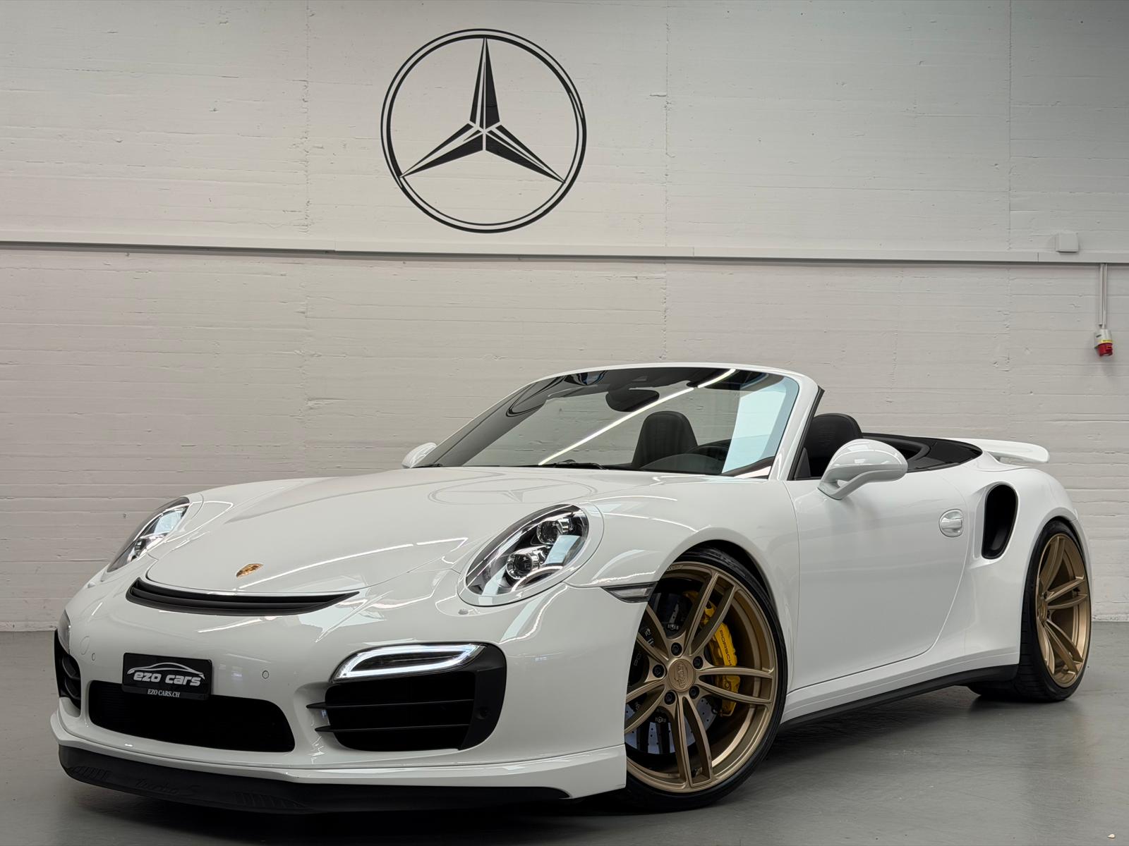 PORSCHE 911 Turbo S Limited White&Bronze TechArt 620PS Performance Cabrio PDK (2Jahre Garantie/Frisch ab Service)-showroom-element-1