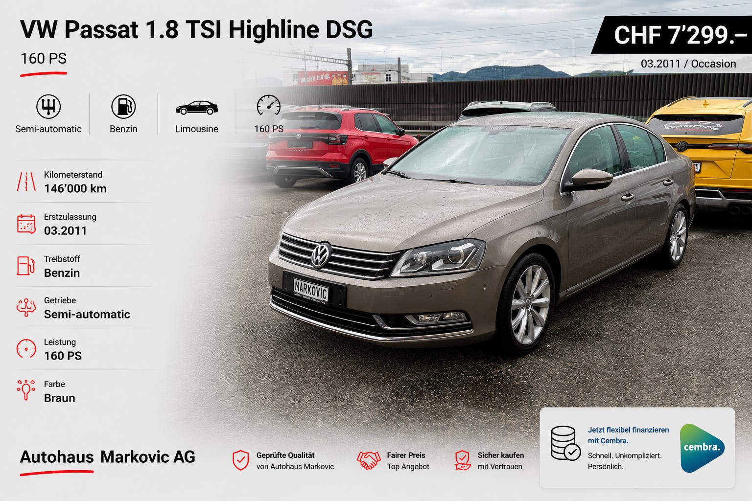 VW Passat 1.8 TSI Highline DSG