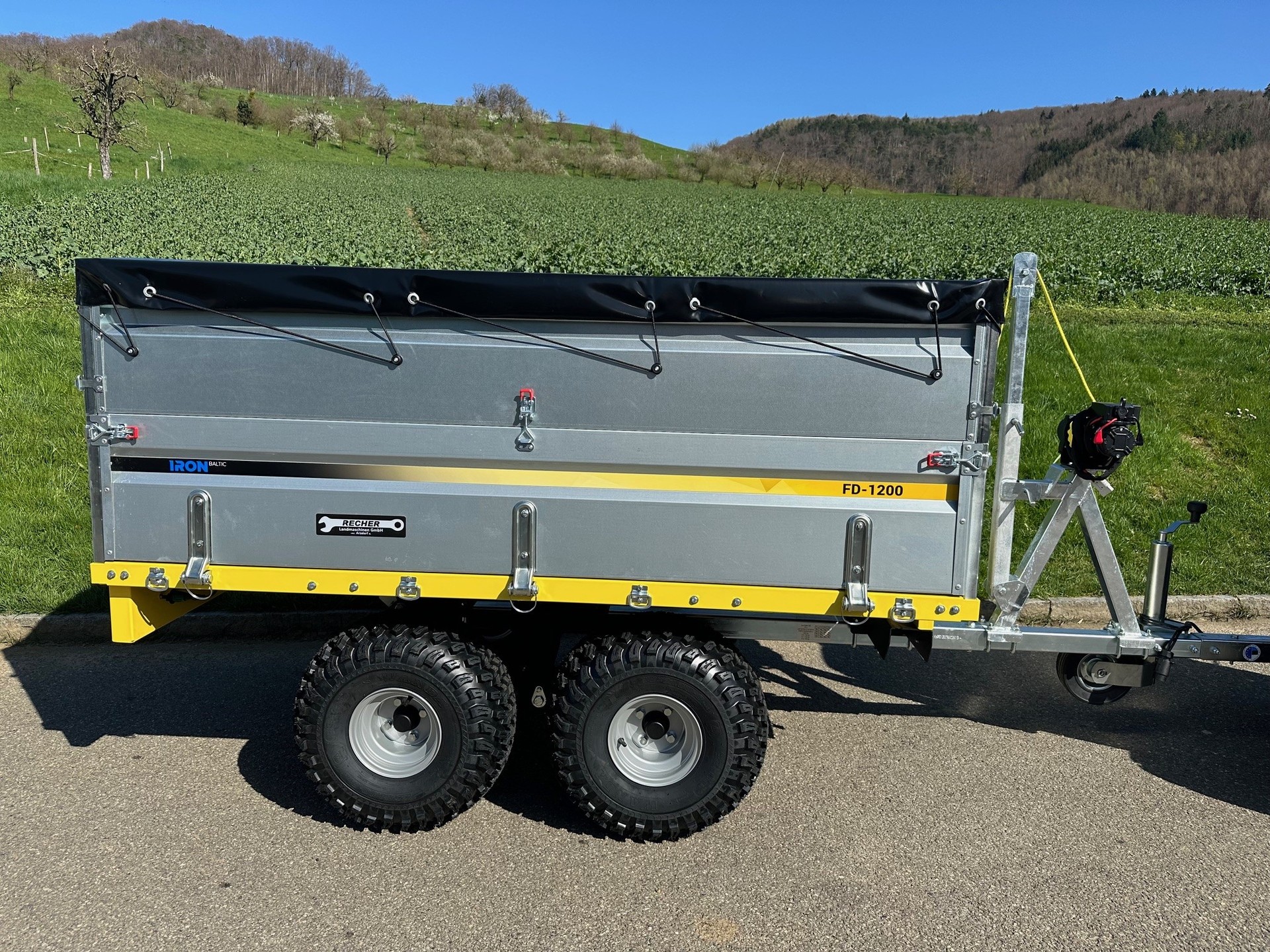 IRON BALTIC Flatbed Dump Trailer Iron Baltic FD1200 R1A