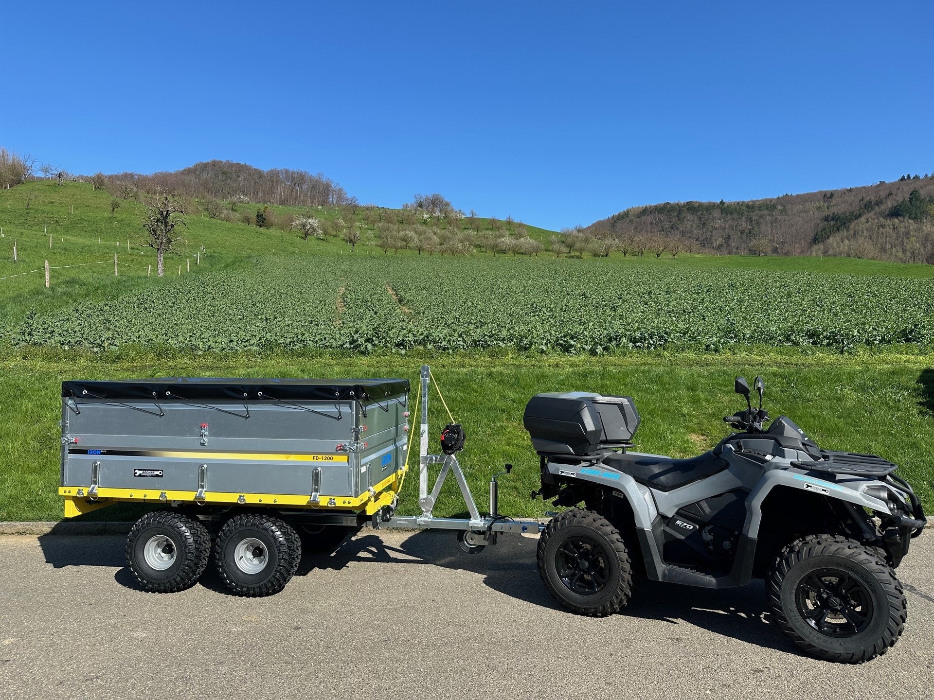 IRON BALTIC Flatbed Dump Trailer Iron Baltic FD1200 R1A-image-1