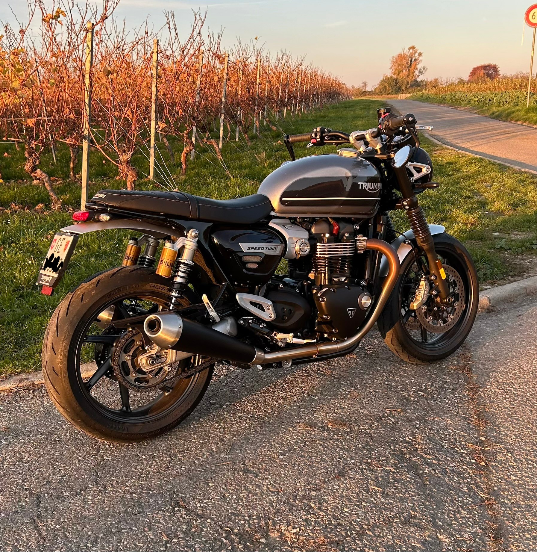 TRIUMPH Speed Twin 1200 with Ohlins suspension-image-2