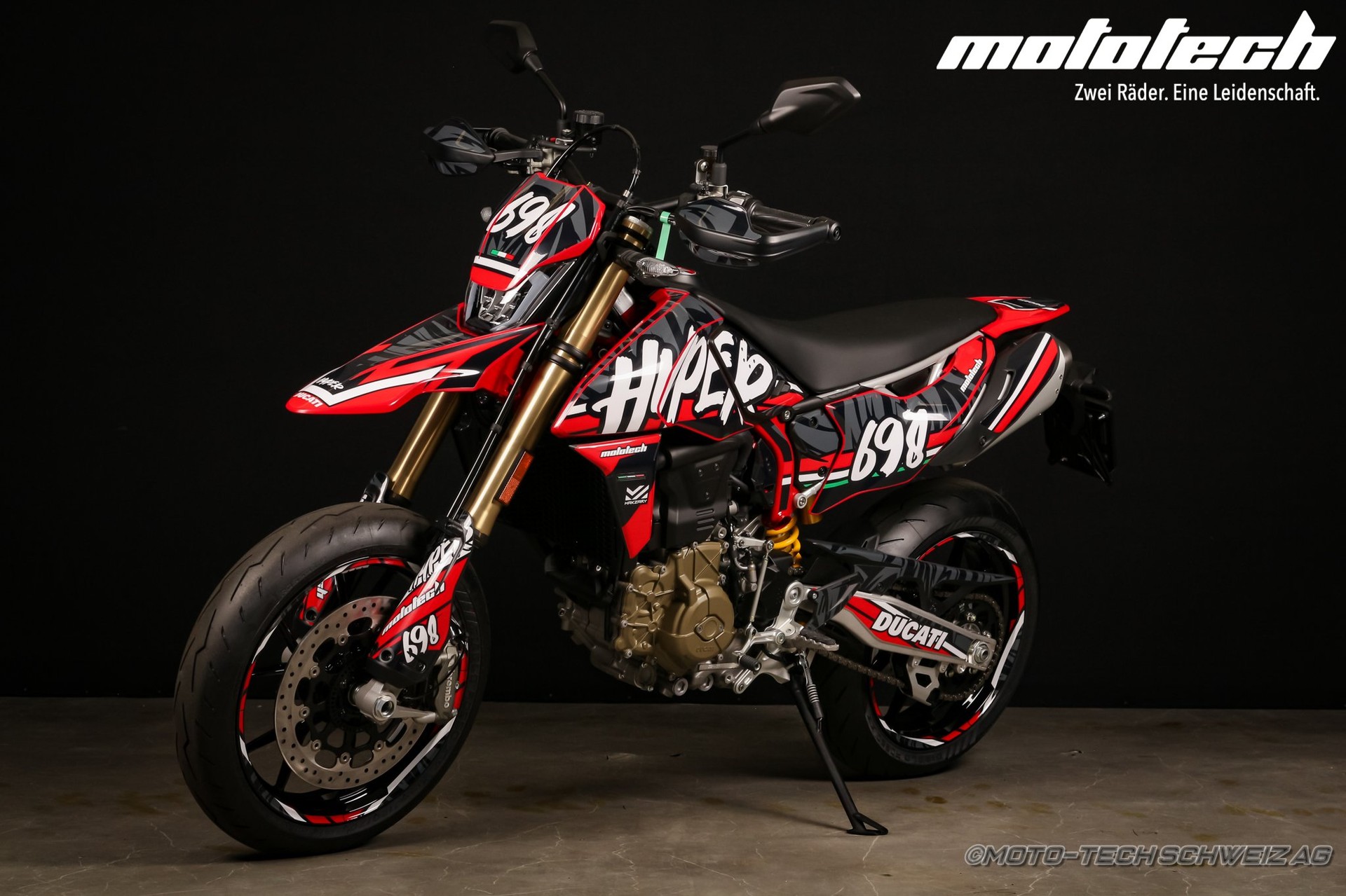 DUCATI Hypermotard 698 Mono (35kW) SPEZIALDEKOR / 4 JAHRE GARANTIE-image-5