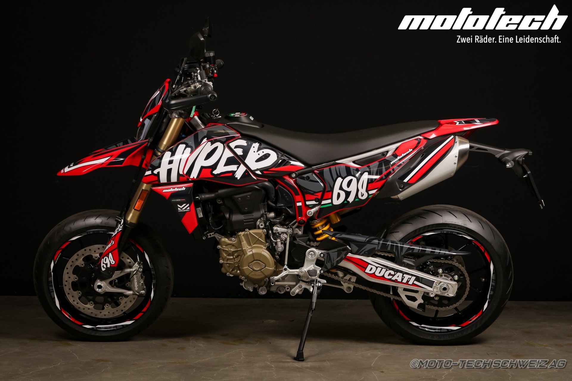 DUCATI Hypermotard 698 Mono (35kW) SPEZIALDEKOR / 4 JAHRE GARANTIE-image-4