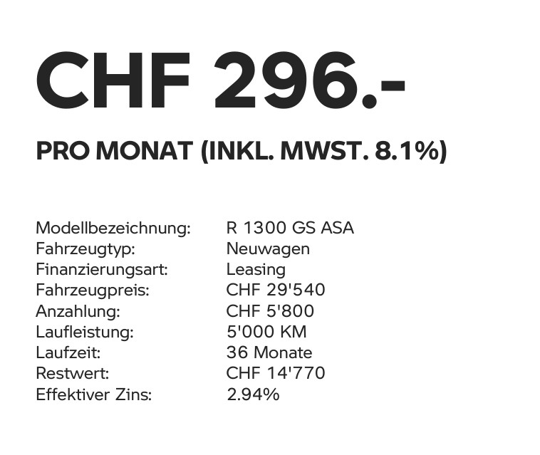 BMW R 1300 GS ASA - mit 2.94%-Leasing ab 296.-/Monat möglich*-image-4