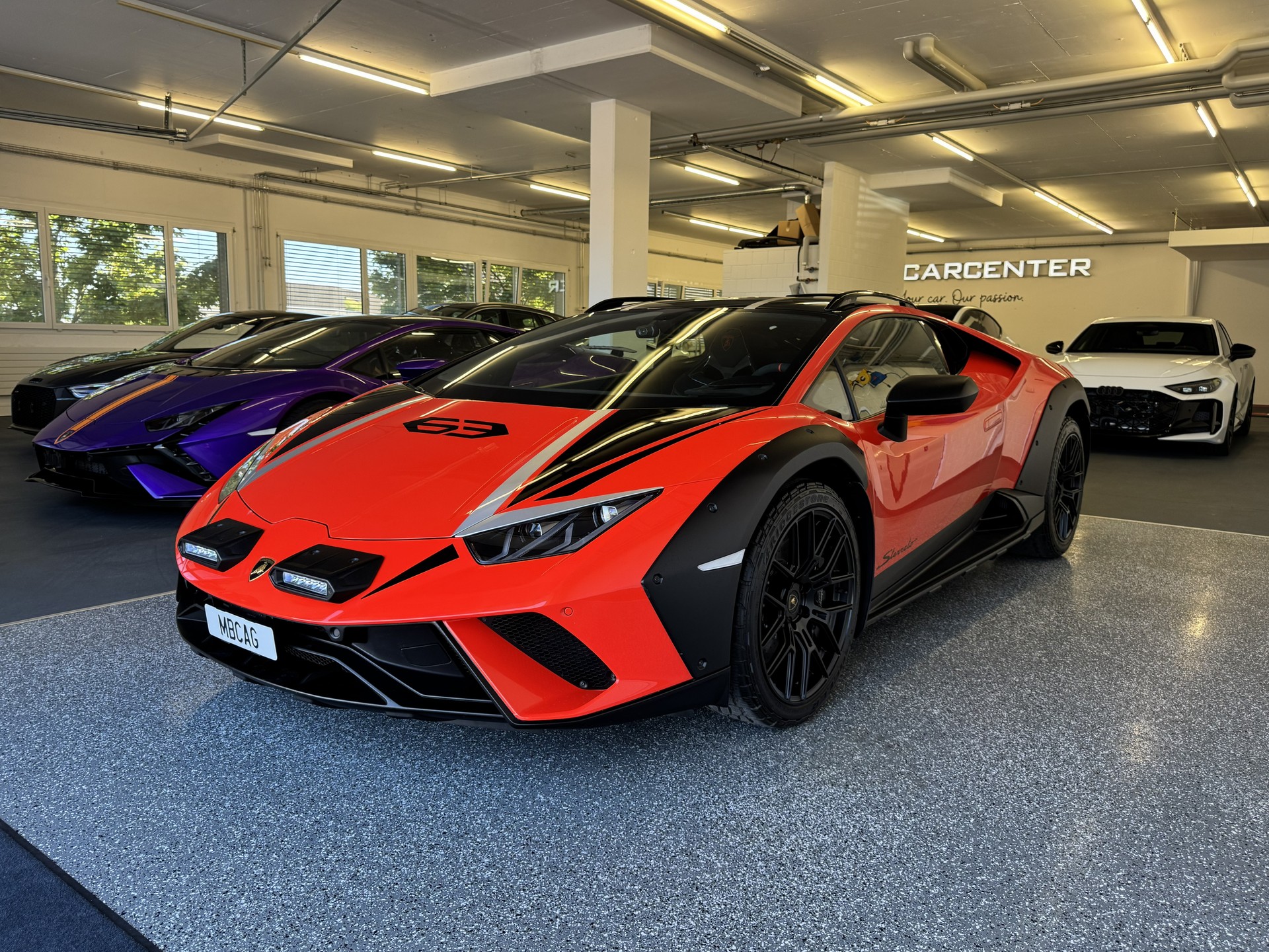 LAMBORGHINI Huracan Sterrato LP610-4 "Arancio Xanto", 1 / 1499" Original Lamborghini Garantie bis Feb 2028