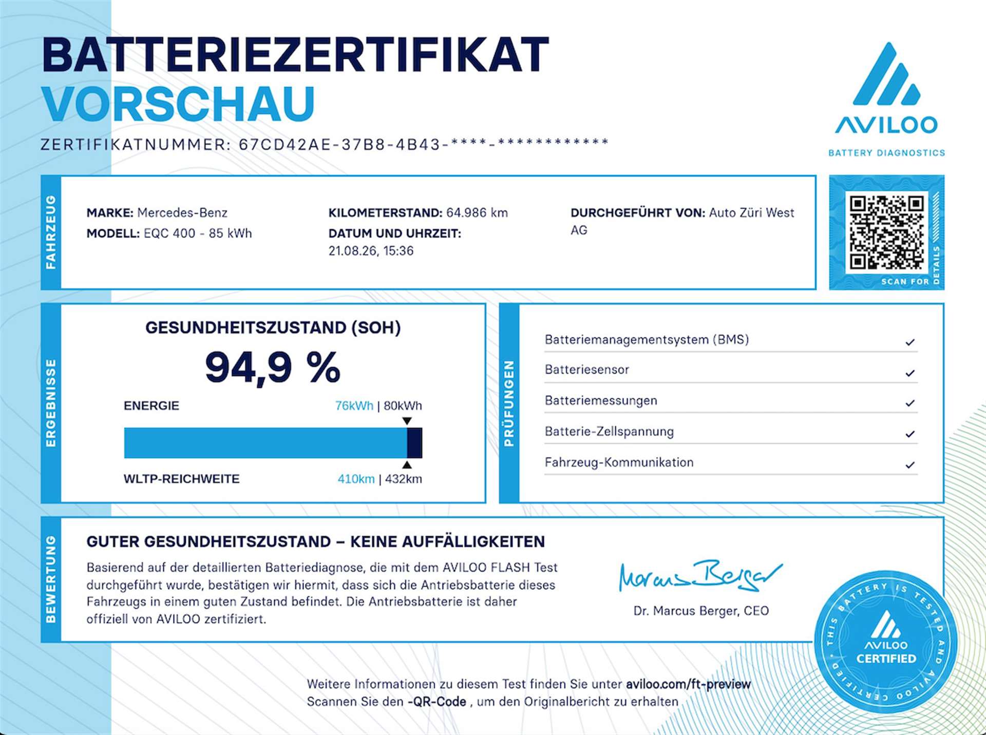 MERCEDES-BENZ EQC 400 408PS 4Matic Automat-image-14