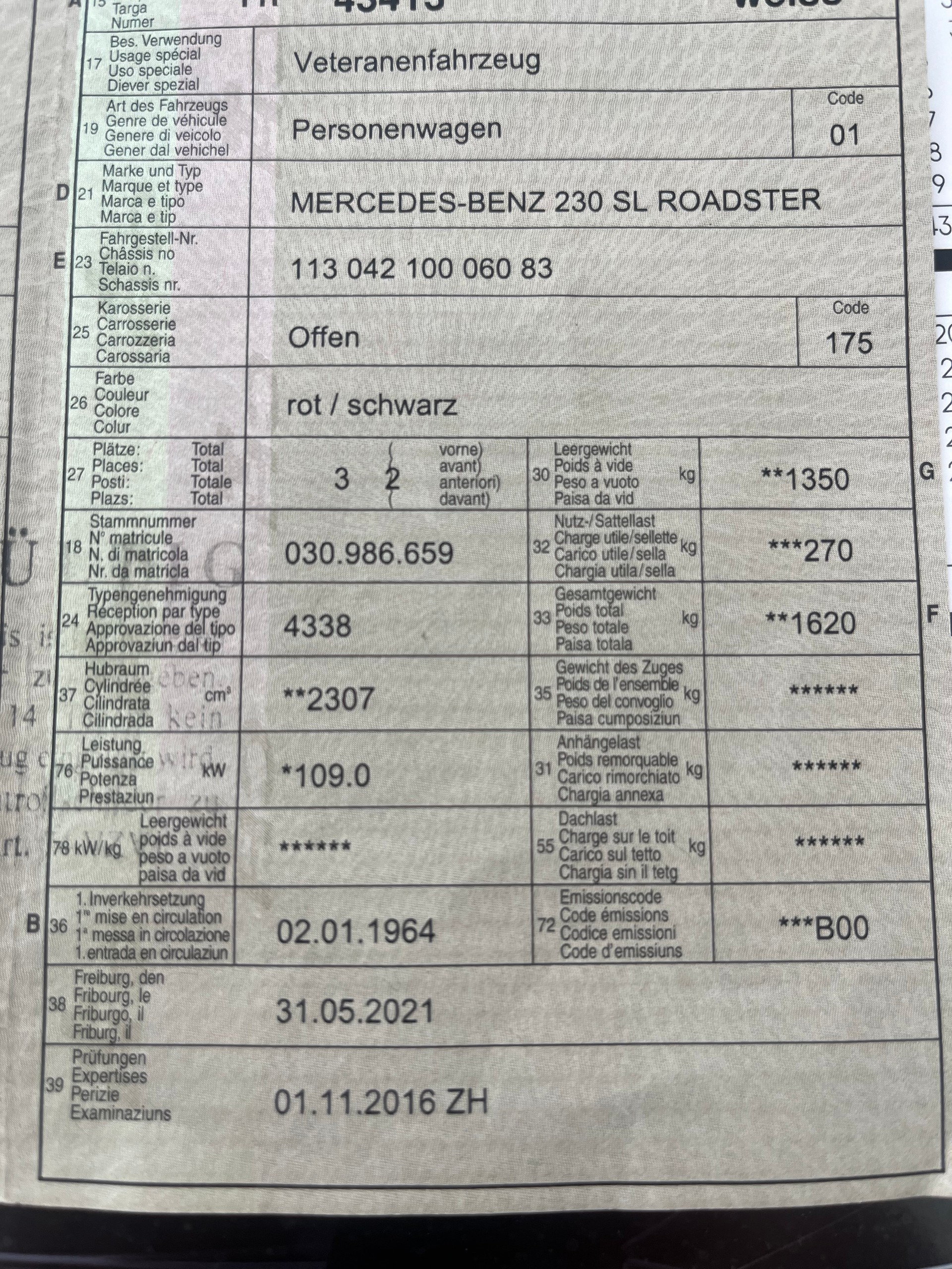 MERCEDES-BENZ PAGODE SL 230 ROADSTER*VETERANENFAHRZEUG-image-25