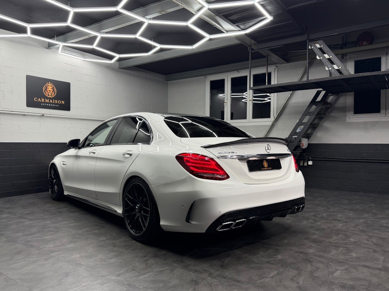 MERCEDES-BENZ C 63 S AMG Speedshift | 360° Kamera | Burmester | Carbon | Schalensitze | H&R | OHNE OPF !-image-8