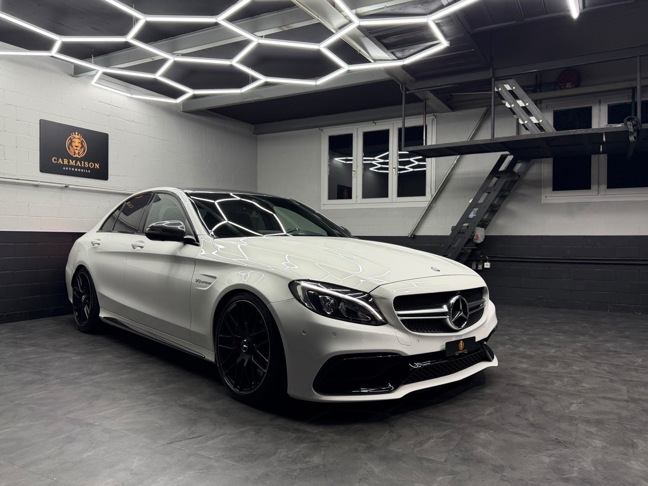 MERCEDES-BENZ C 63 S AMG Speedshift | 360° Kamera | Burmester | Carbon | Schalensitze | H&R | OHNE OPF !
