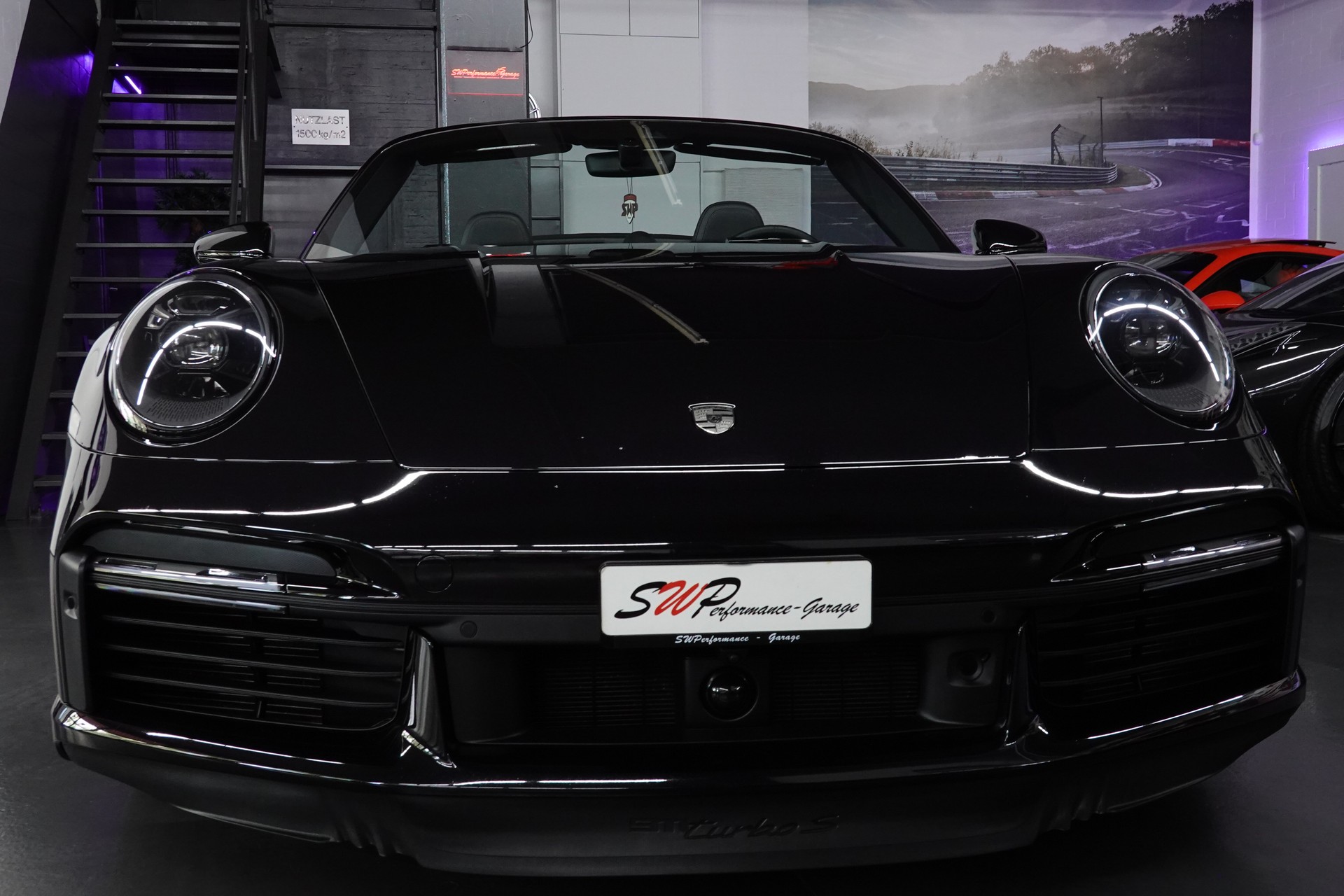 PORSCHE 911 TURBO S CABRIO PDK BLACK CH-FZ LIFTSYSTEM FULL ON TOP-image-18