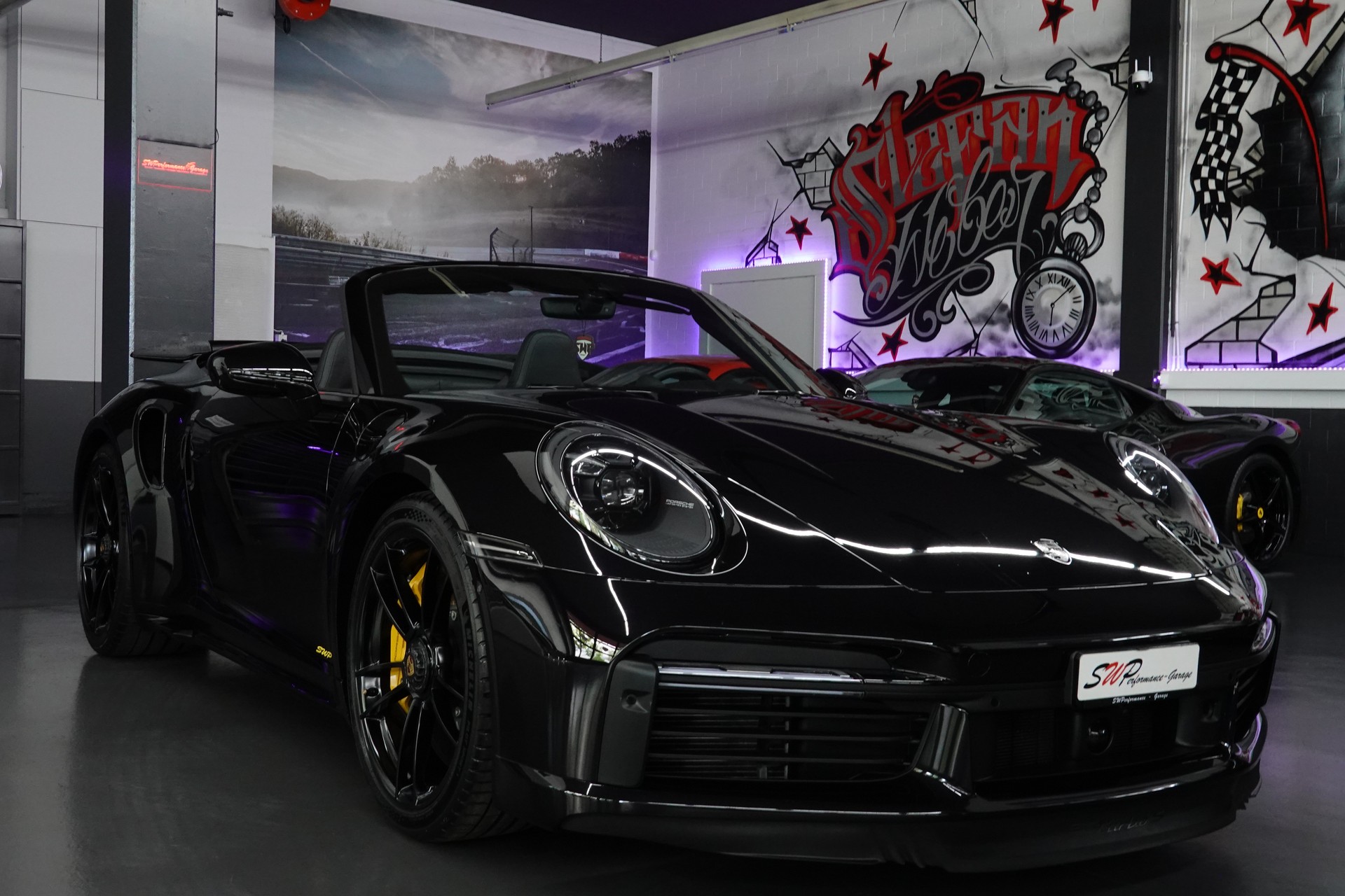 PORSCHE 911 TURBO S CABRIO PDK BLACK CH-FZ LIFTSYSTEM FULL ON TOP-image-19