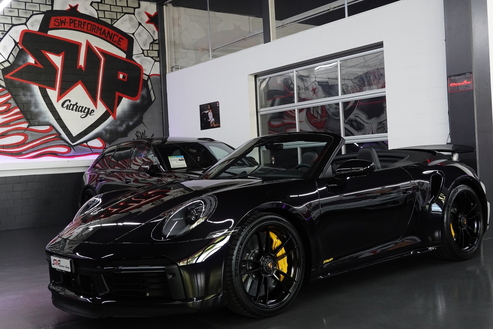 PORSCHE 911 TURBO S CABRIO PDK BLACK CH-FZ LIFTSYSTEM FULL ON TOP