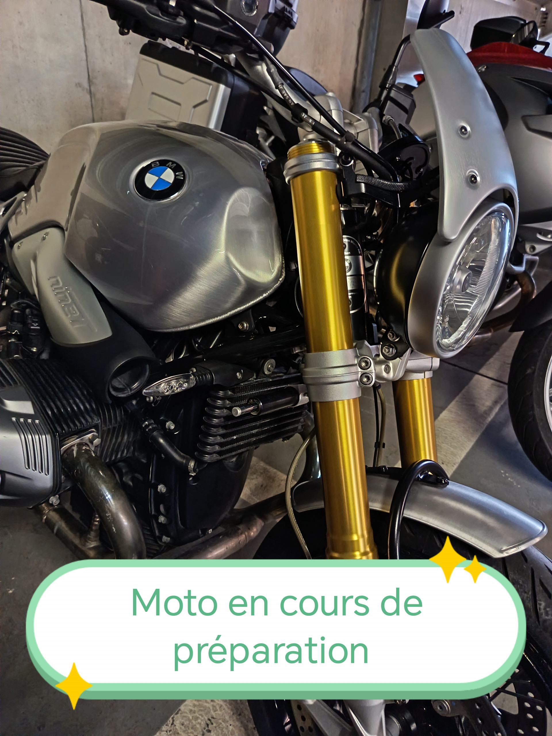 BMW R nineT - Réservoir Alu