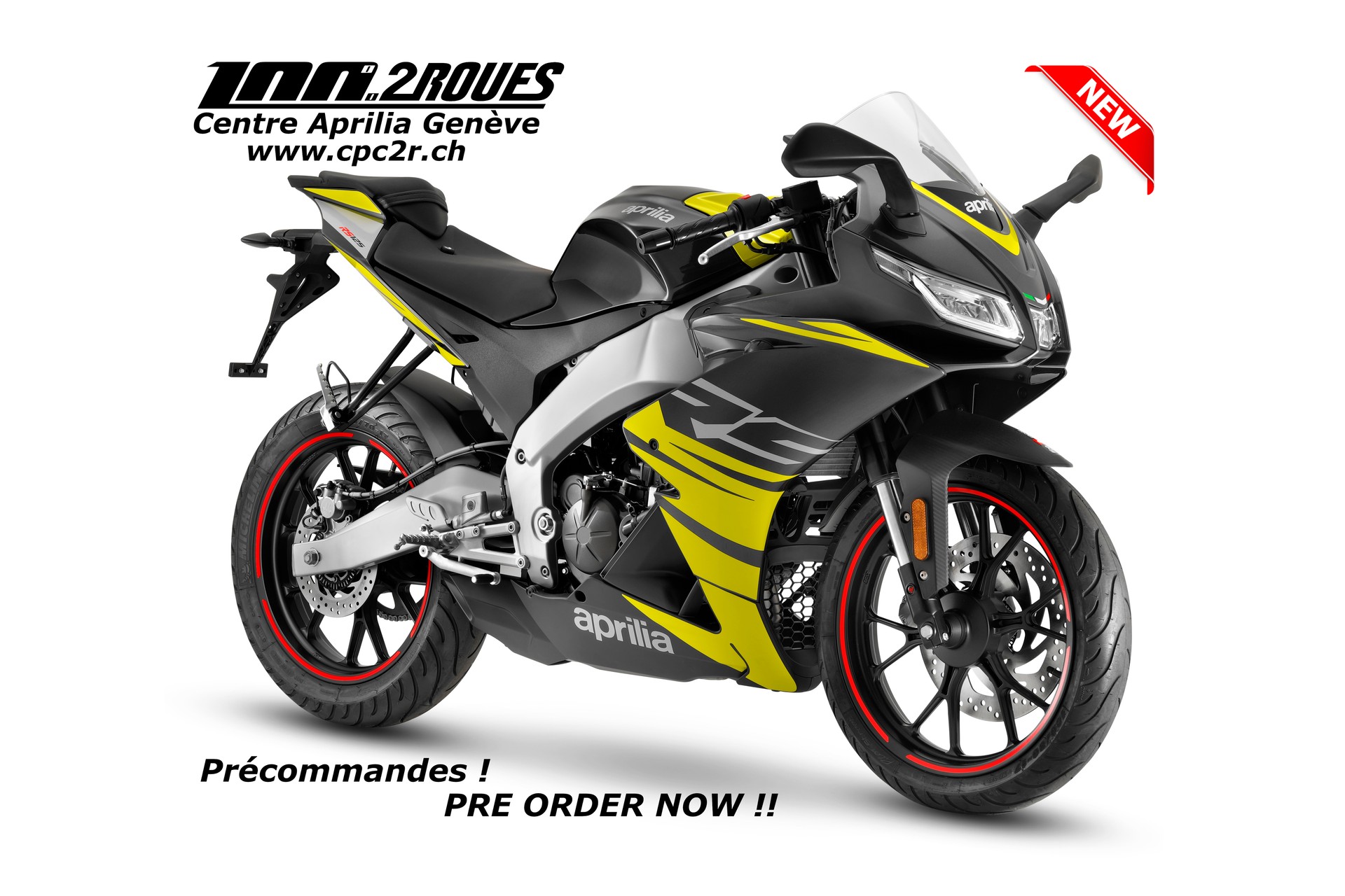 APRILIA RS 125 i.e. ABS E5+ 2025 Cyanide Yellow-image-0