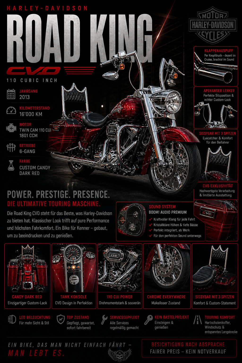 HARLEY-DAVIDSON FLHRSE5 Road King ABS CVO Screamin Eagle Anniv.-image-0