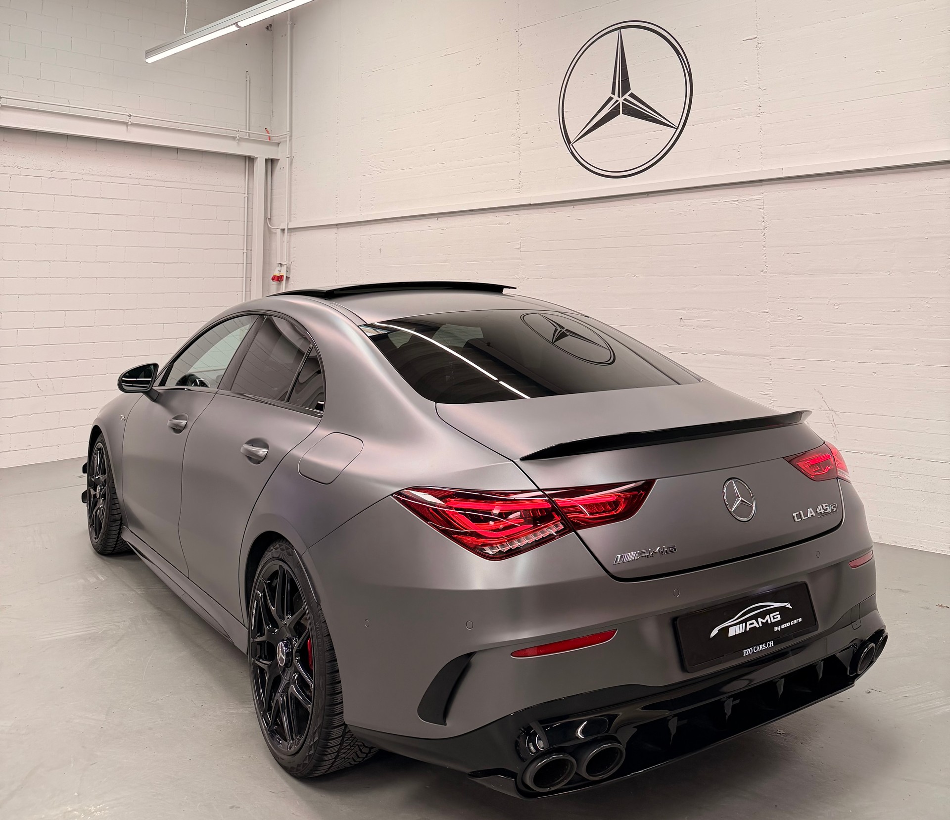 MERCEDES-BENZ CLA 45 S AMG 4Matic+ 8G-DCT Mattgray Black Performance Aktionsleasing ab 499.- mit 2 Jahre Garantie op-image-7